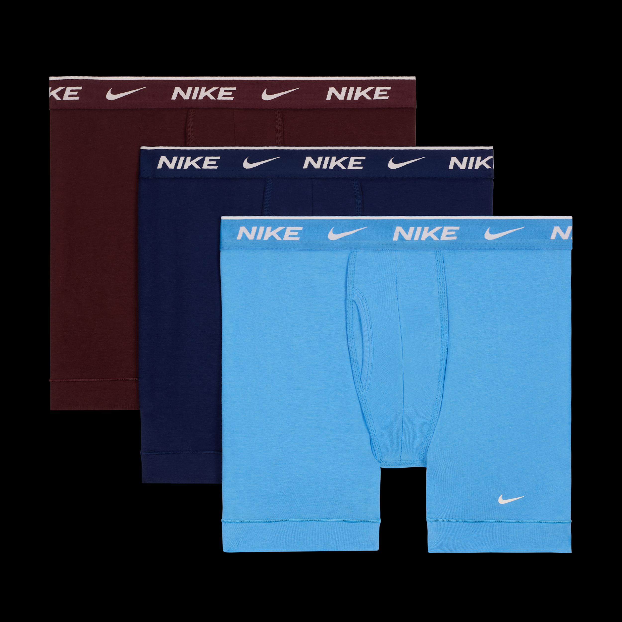 Nike Mens Dri-FIT Essential Cotton Stretch Boxer Briefs (3-Pack) | KE1167-467 Product Image