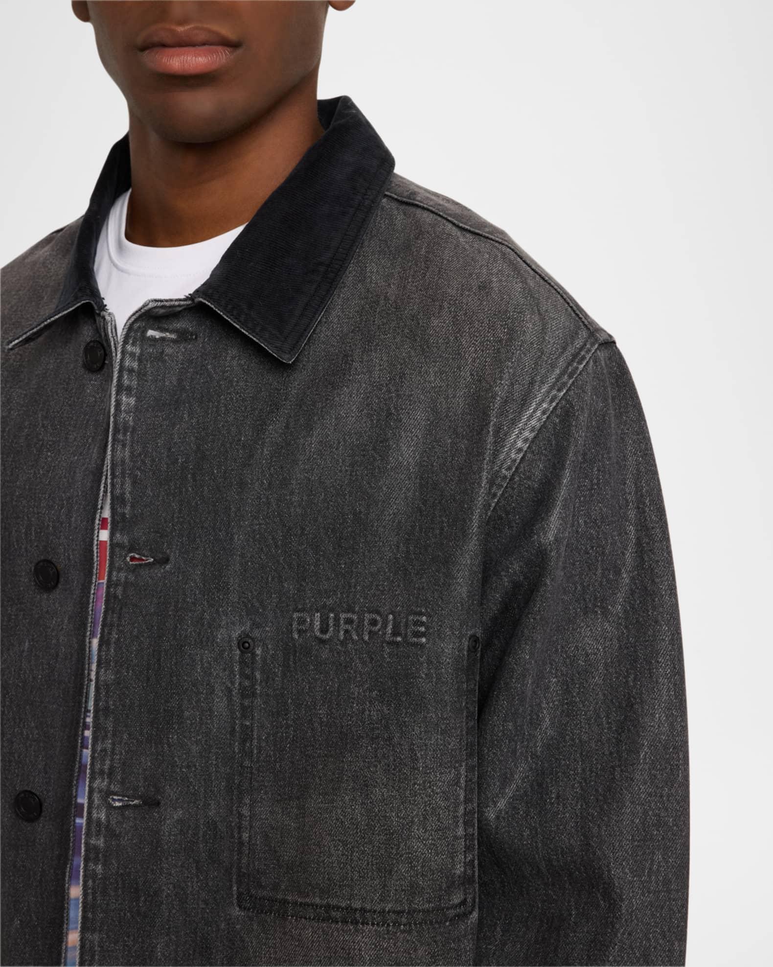 Men's Coated Denim Workwear Jacket Product Image