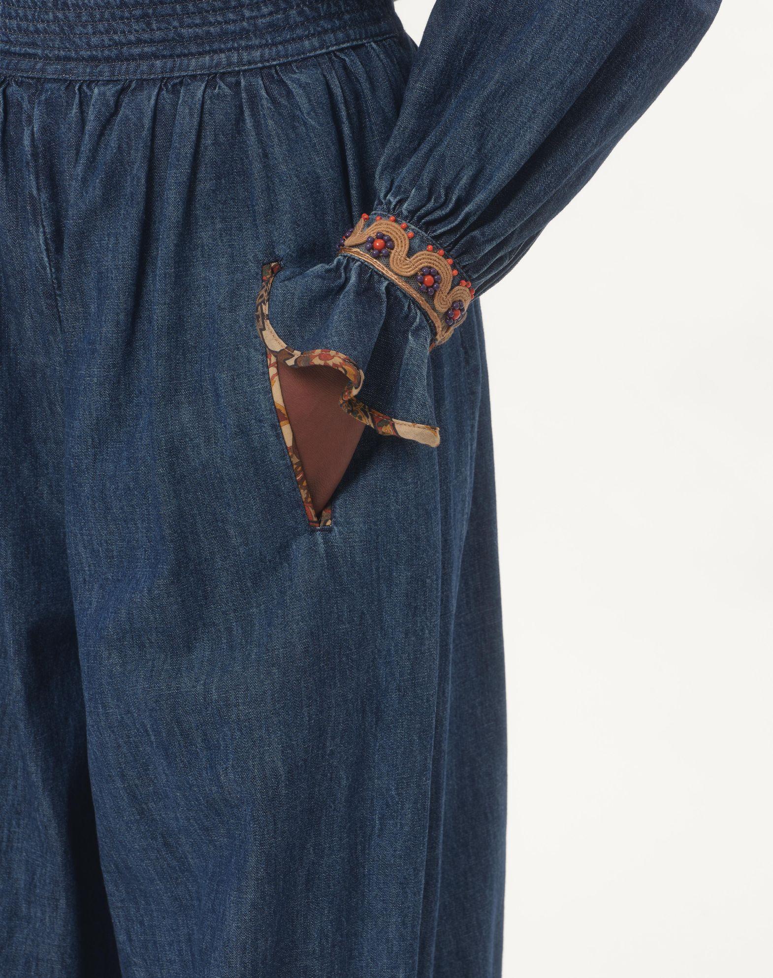 Chambray Denim Pants  Product Image