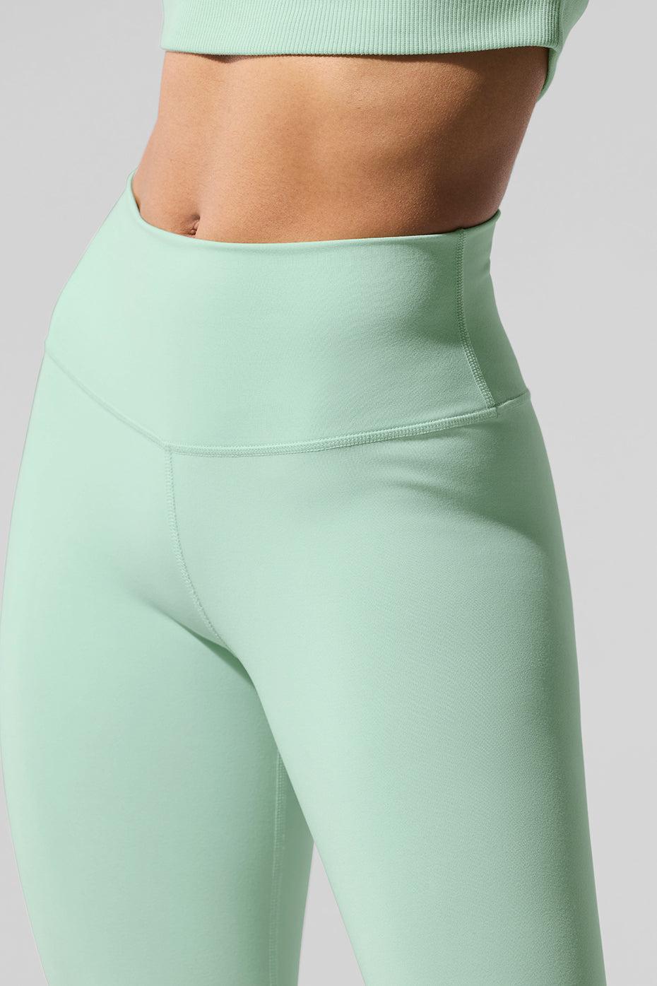 High-Waist Airbrush Capri - Spearmint Female Product Image
