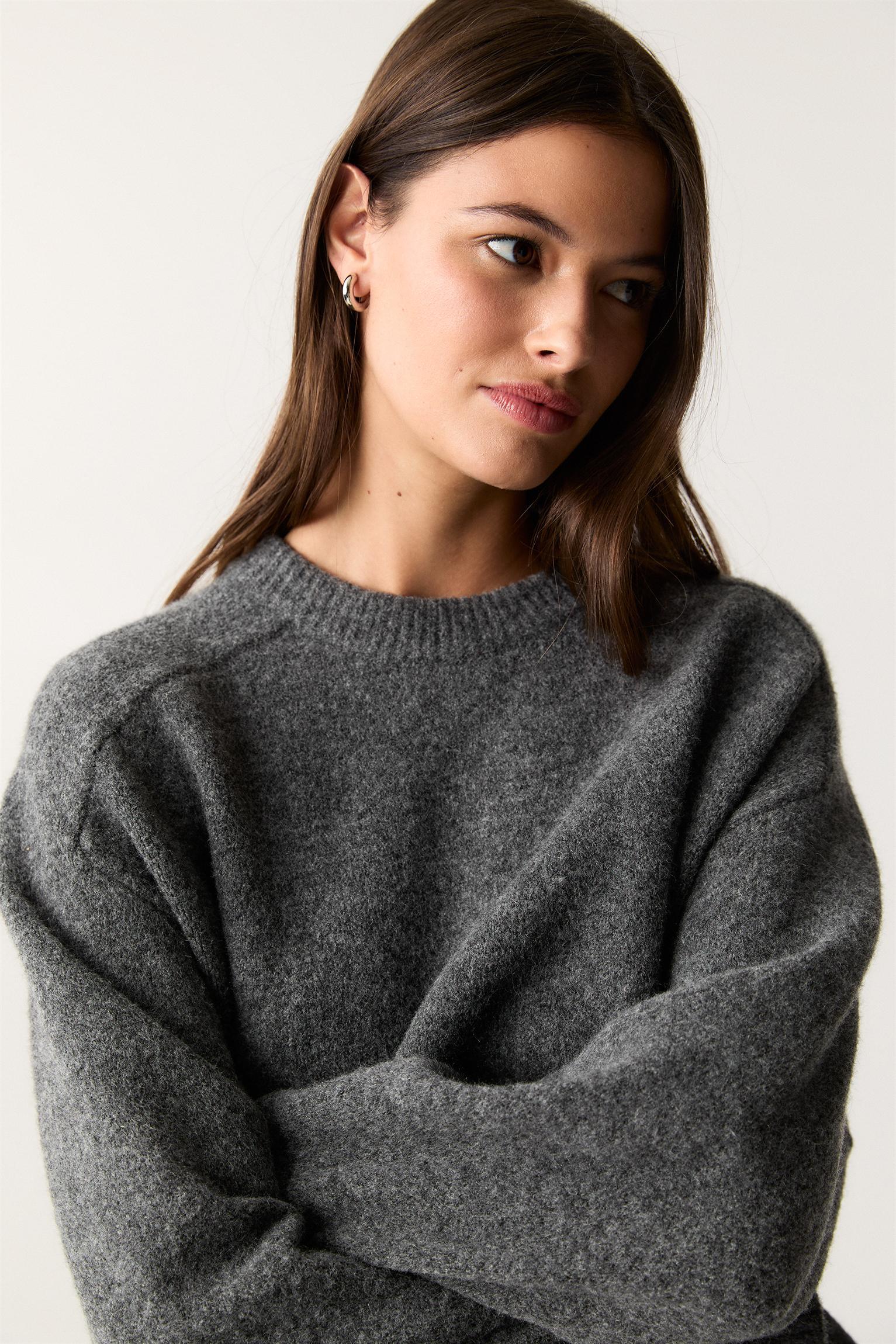 Long sleeve knit dress Product Image