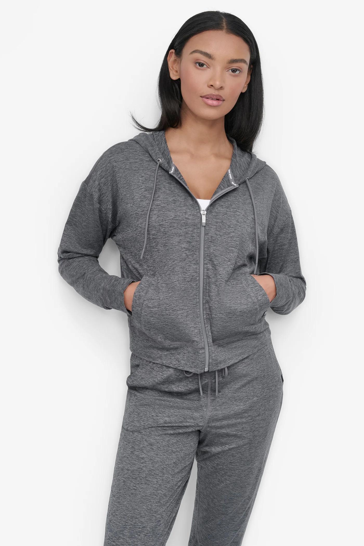 CROPPED SPACE-DYED HOODIE Product Image