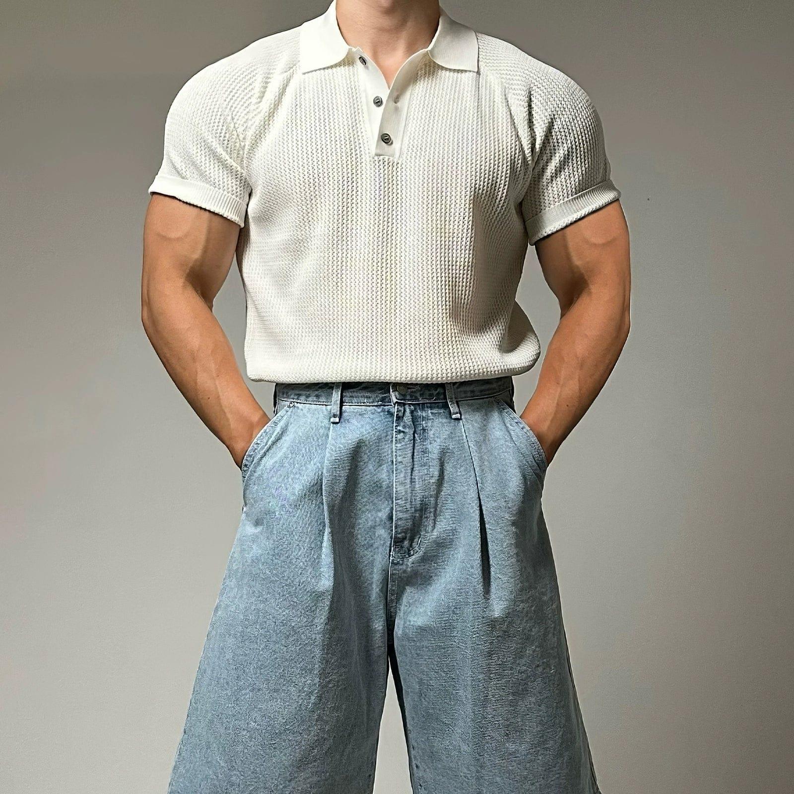 RT No. 11300 KNIT SHORT SLEEVE POLO SHIRT Product Image