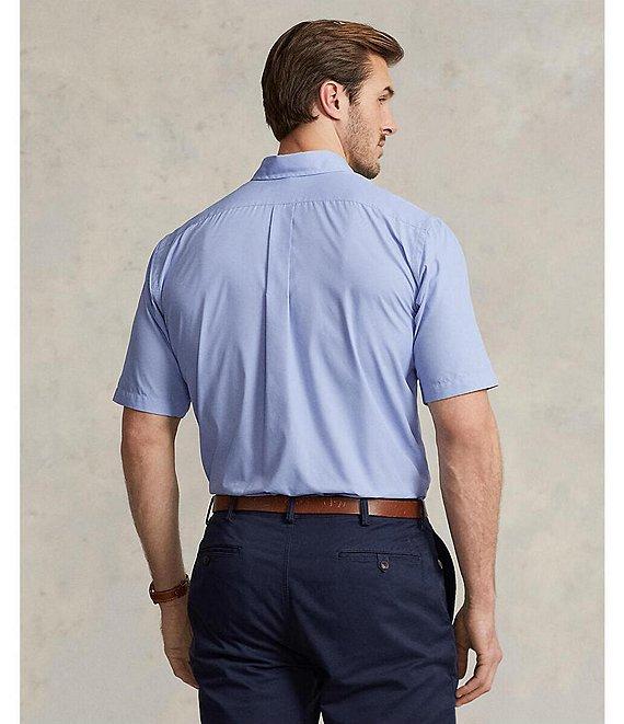 Polo Ralph Lauren Big & Tall Twill Performance Stretch Short-Sleeve Woven Shirt Product Image