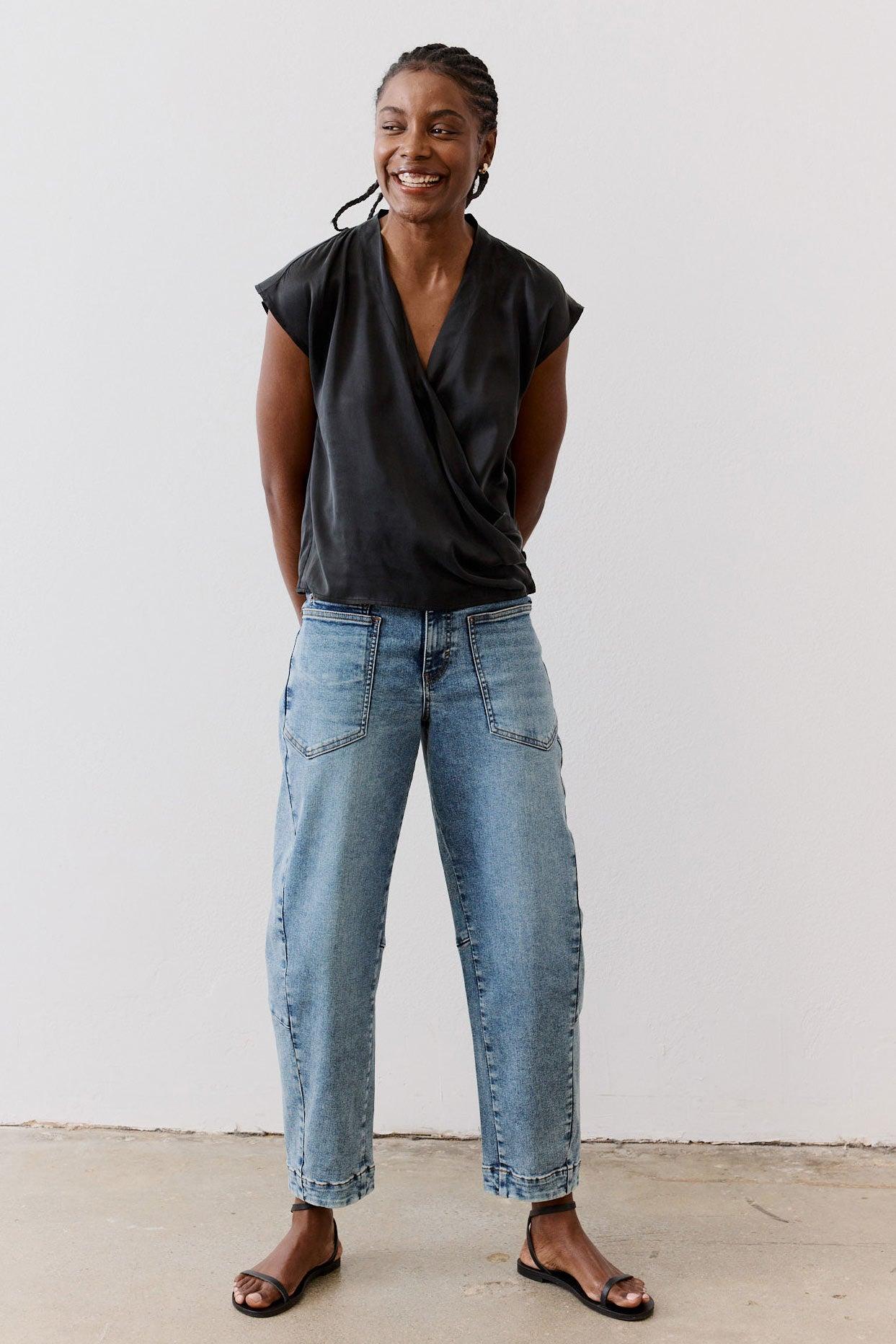 The Wrap Washable Silk Top Product Image