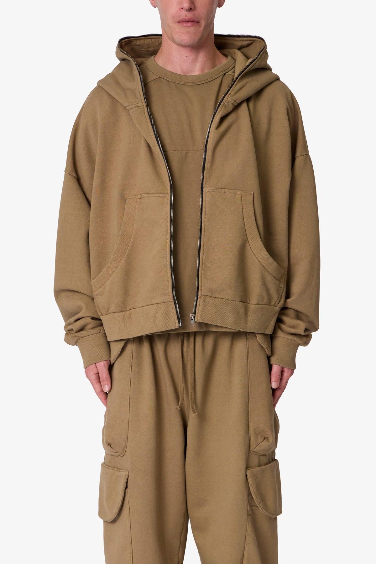 Full Zip Hoodie - Washed Earth Product Image