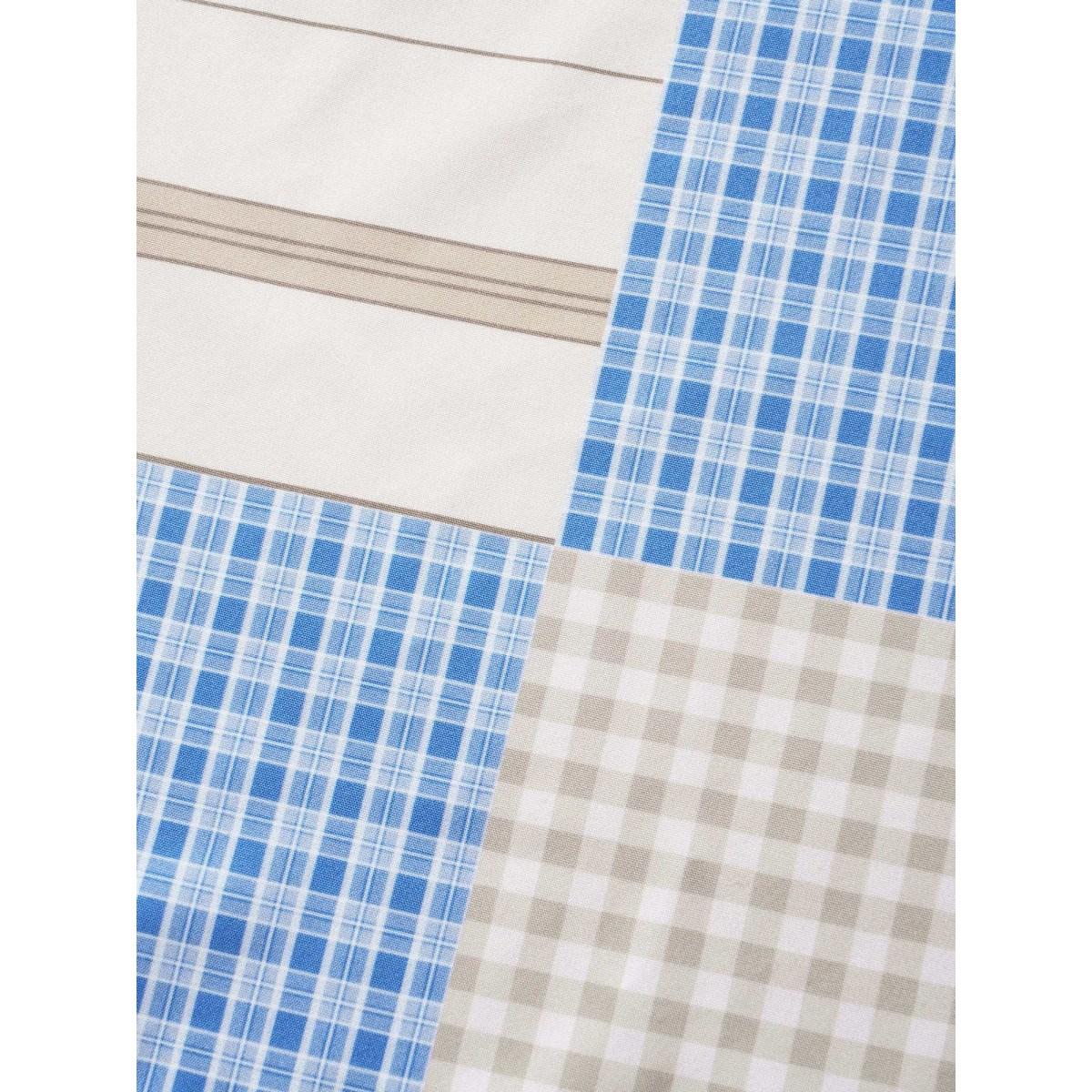 Plus Size Multicolor Heart Neckline Contrast Gingham Twist Front Blouse Women Casual Short sleeve Heart neckline Everyday Blouses BloomChic 14-16/1X Product Image