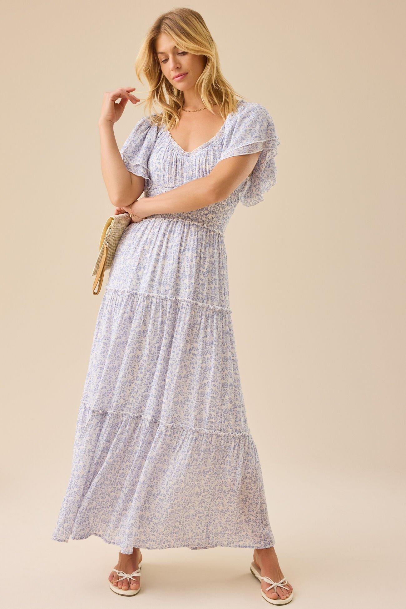 Catherine Floral Maxi Dress Product Image