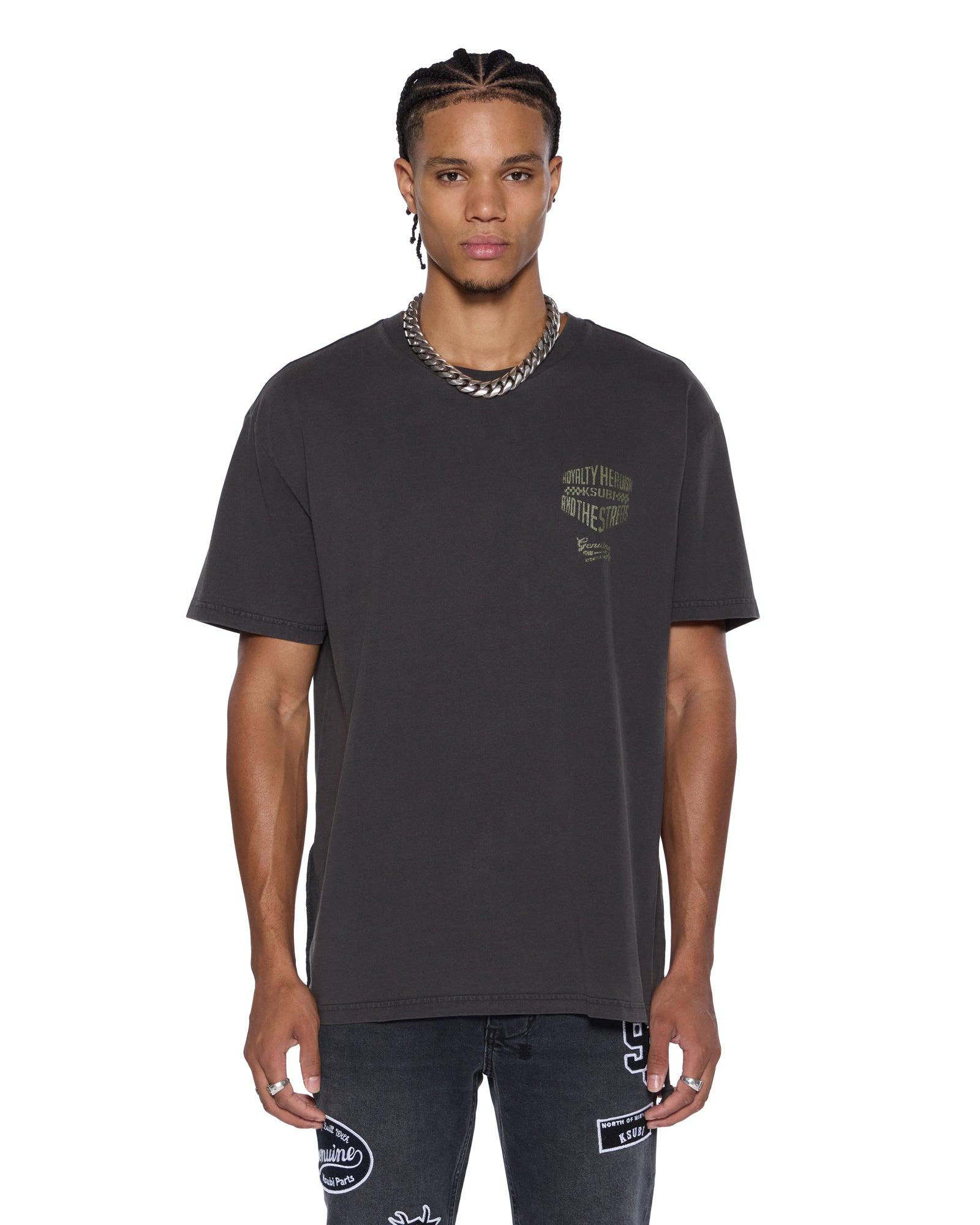 GARAGE BIGGIE SS TEE FADED BLACK Male Product Image