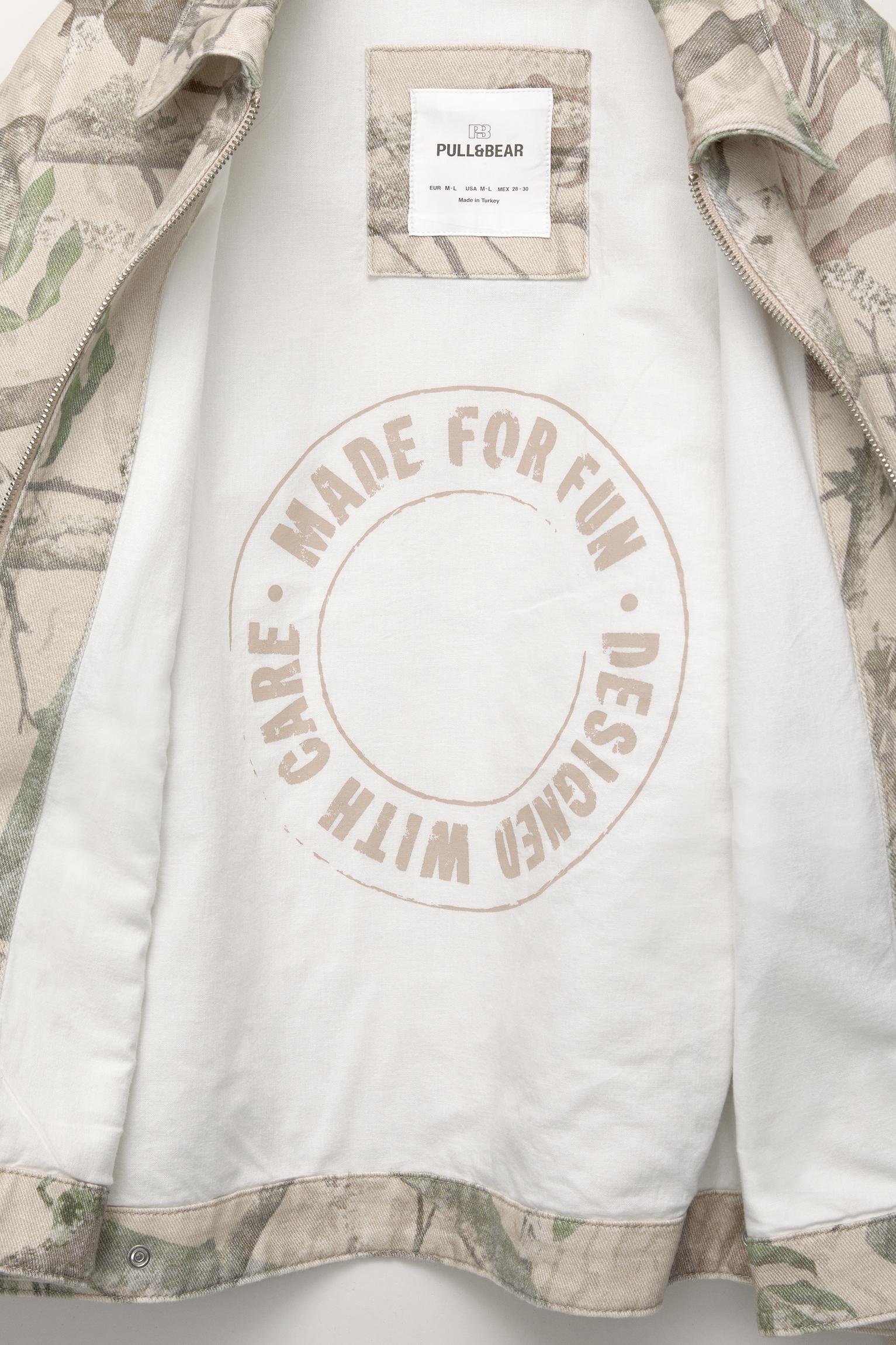 Leaf print utility jacket Product Image