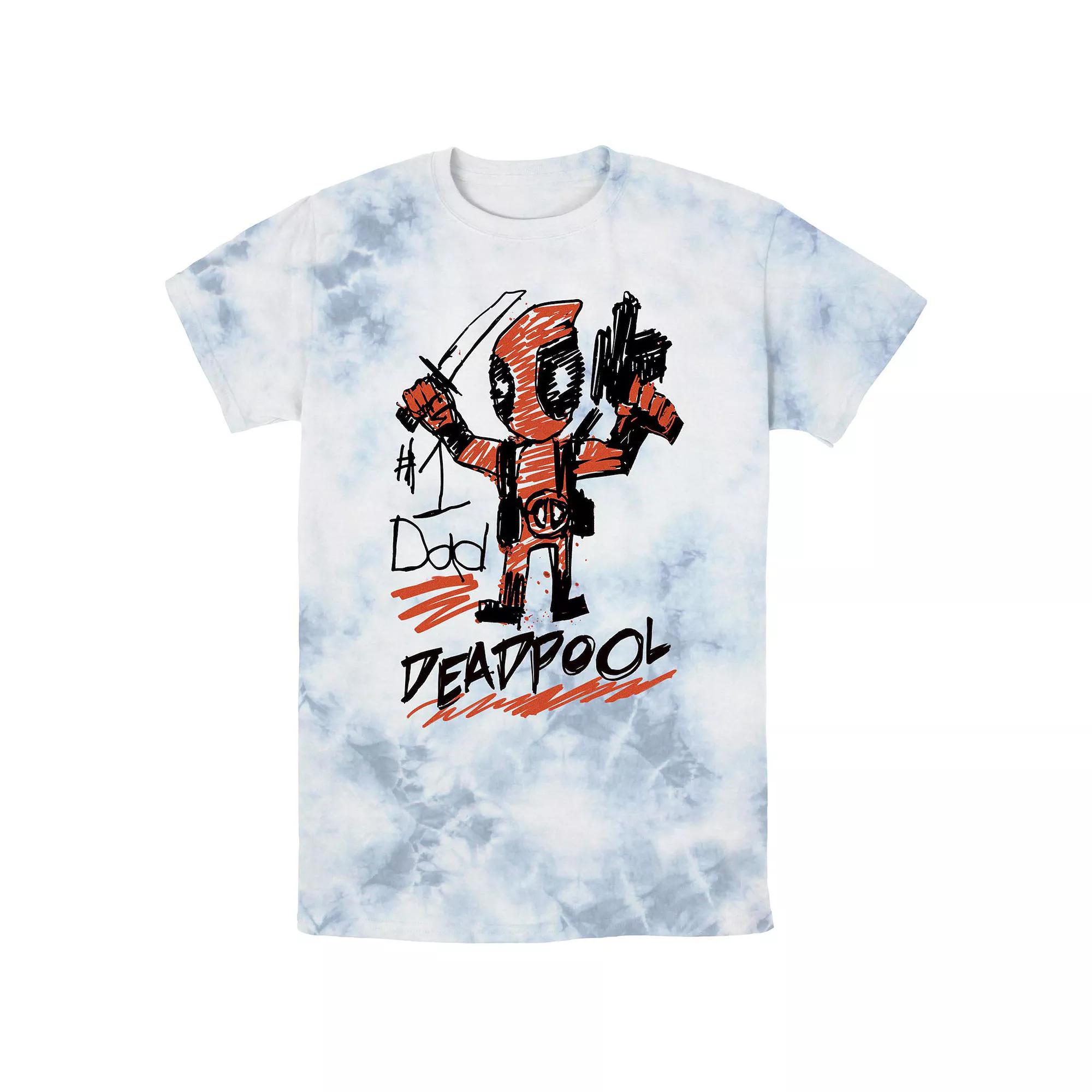 Men's Marvel Deadpool #1 DadBombard Wash Graphic Tee,  Product Image
