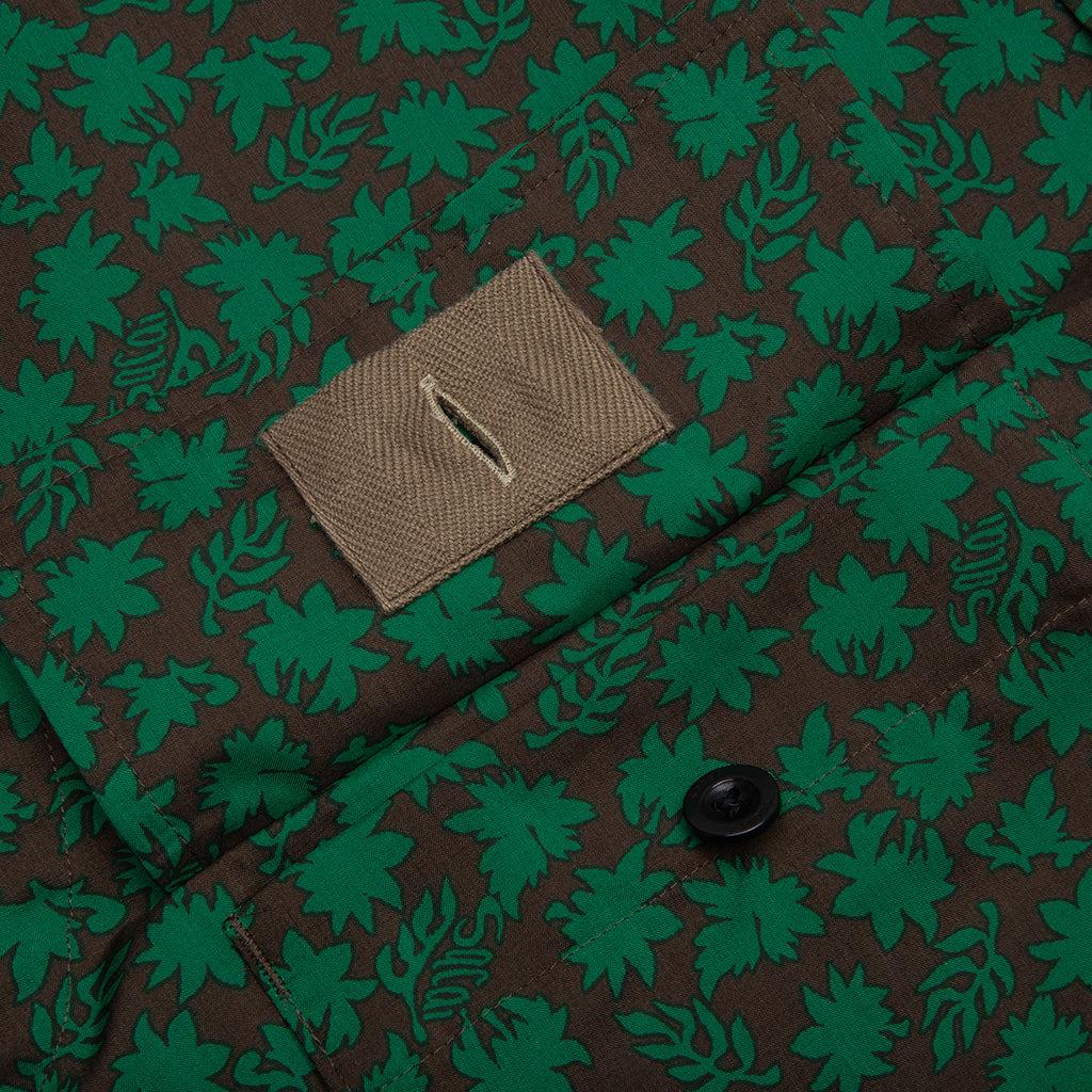 Floral Print Shirt - Green Male Product Image