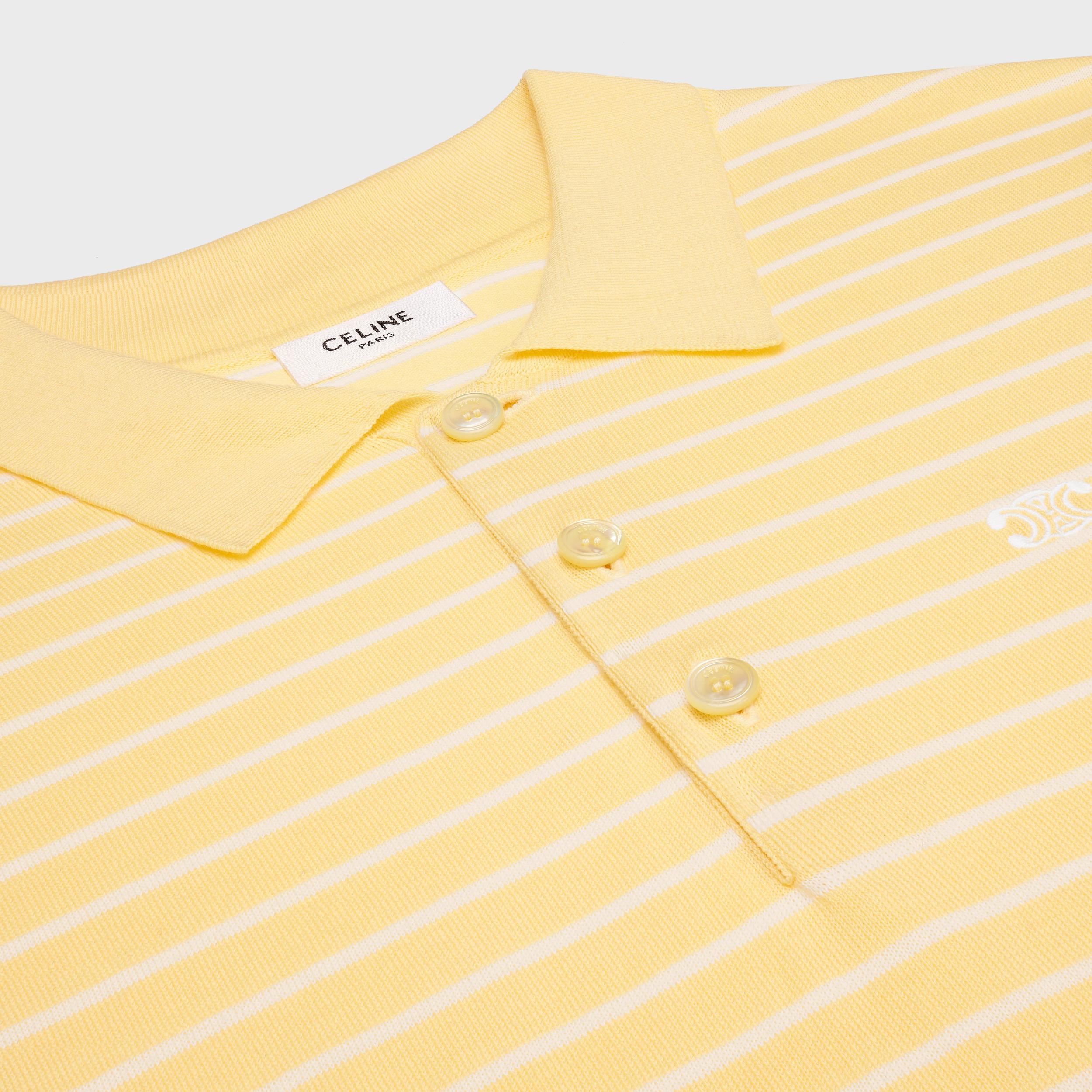 short-sleeved polo sweater IN fine cotton Product Image