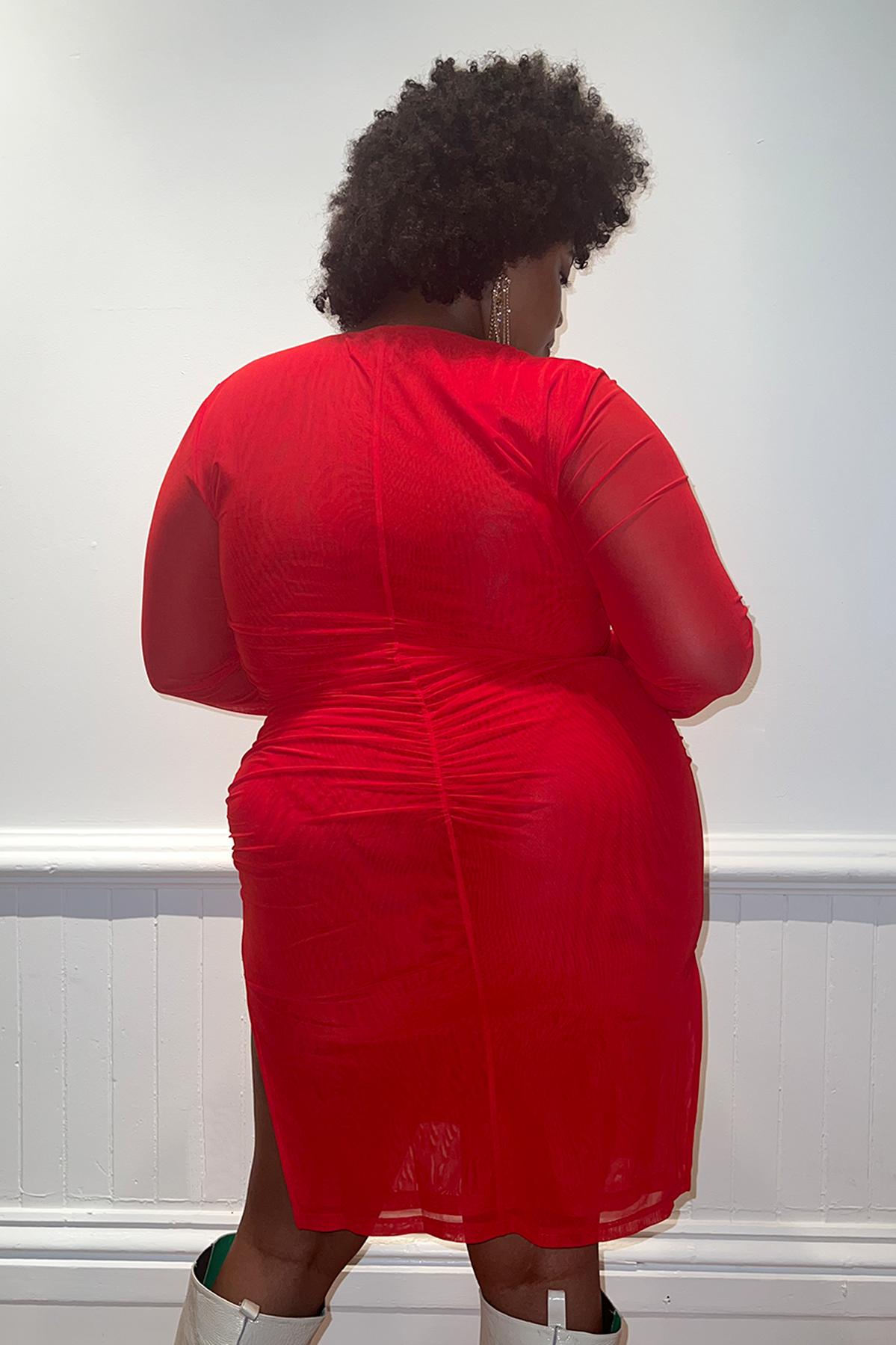 Marilis Dress - Tomato Product Image