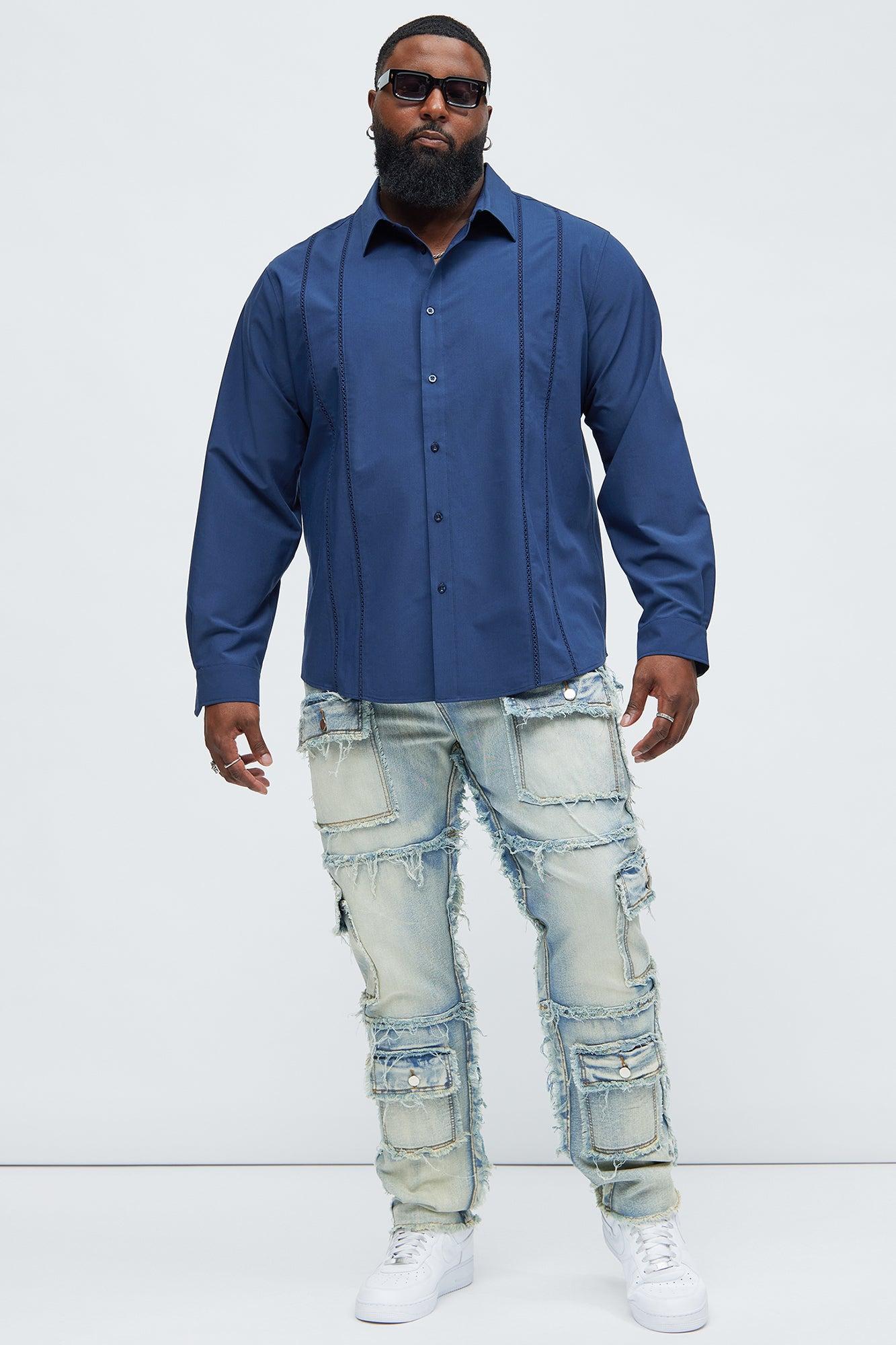 Ivy League Dress Shirt - Navy Product Image