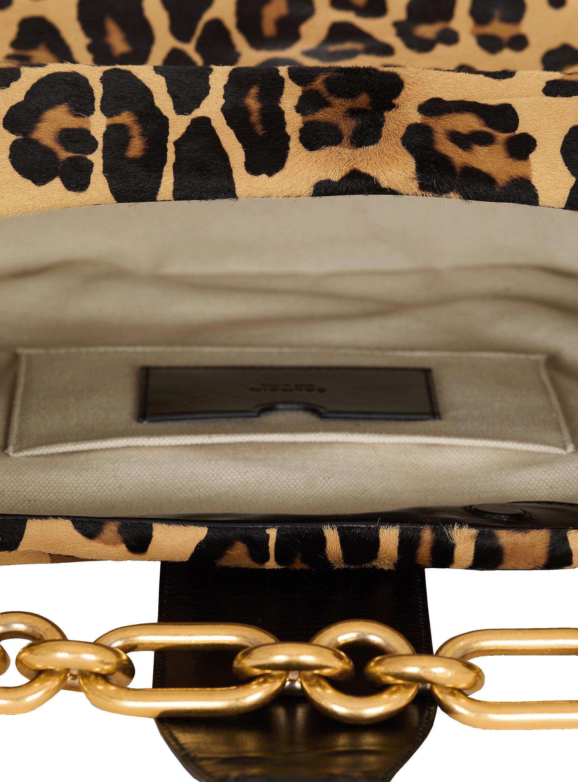 Sync Hobo leopard print leather bag Product Image