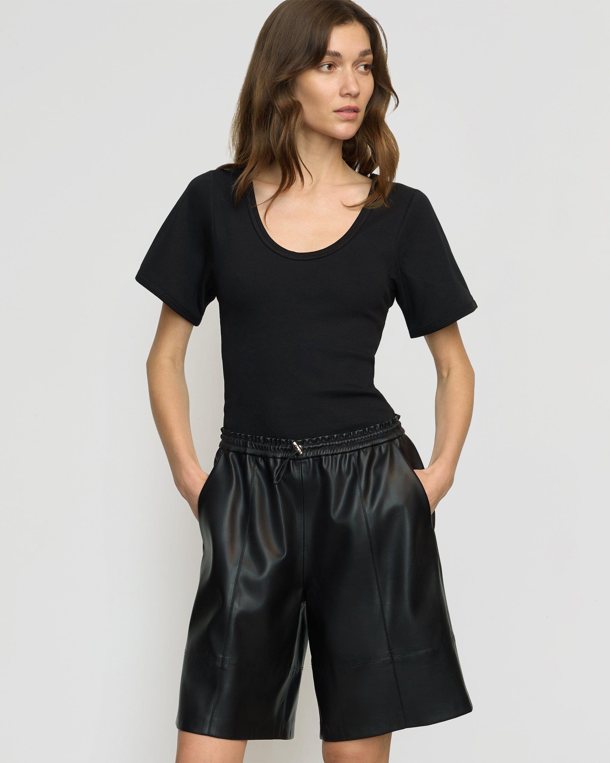 Liat Vegan Leather Bermuda Short Product Image