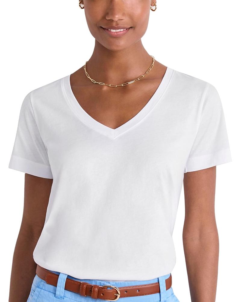 Vineyard Vines Striped V Neck Cotton Tee Product Image