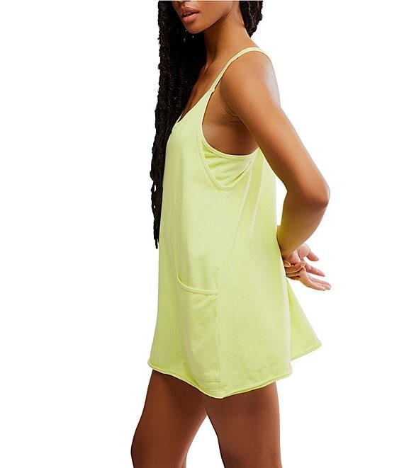 Free People FP Movement Hot Shot Scoop Neck Sleeveless Patch Pocket Mini Dress Product Image
