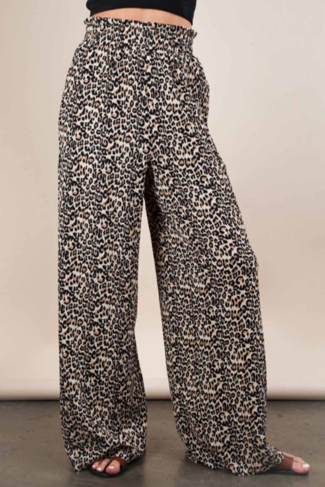 Leopard Print Pants Product Image