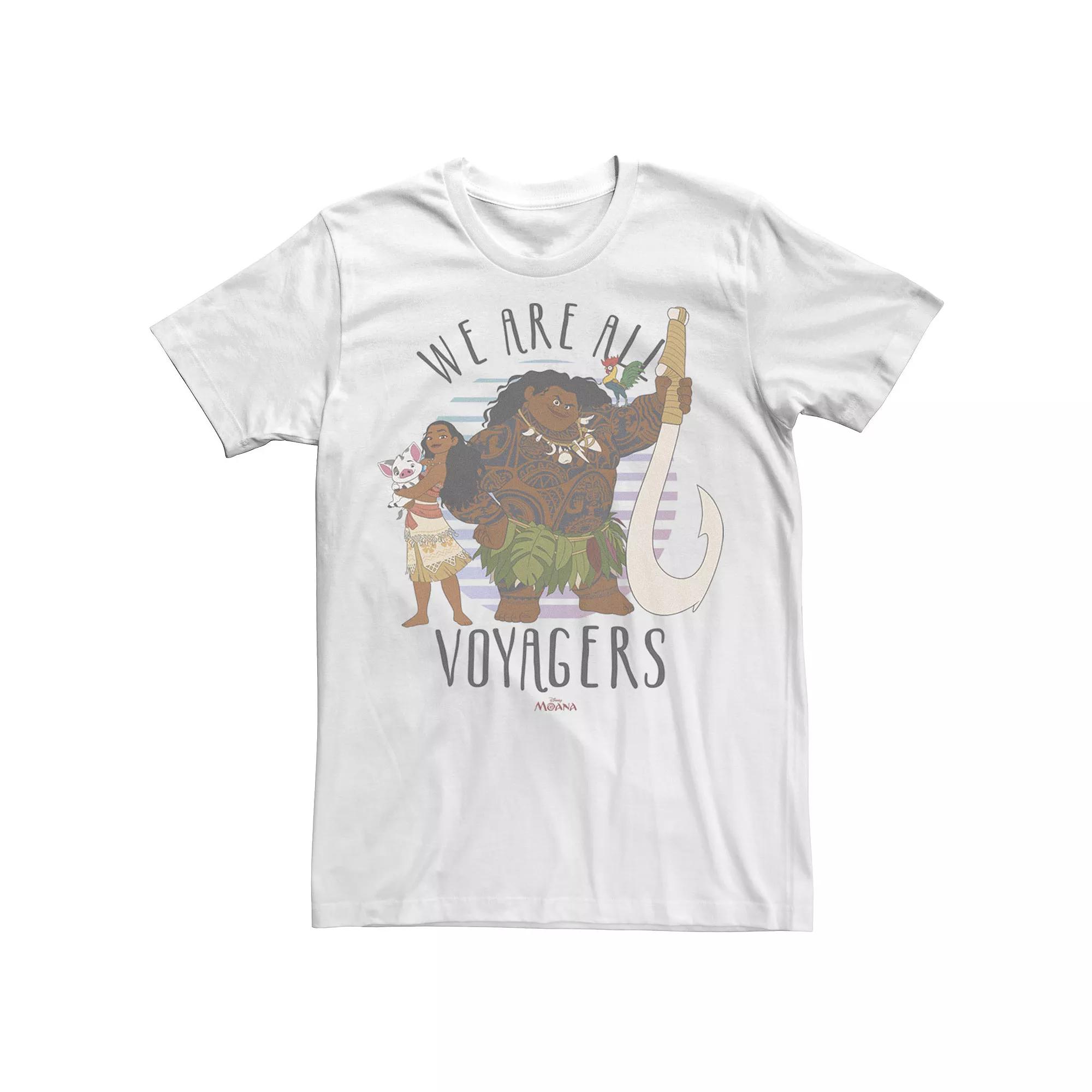 Disney's Moana Pua Maui Hei Hei We Are All Voyagers Men's Tee,  Product Image