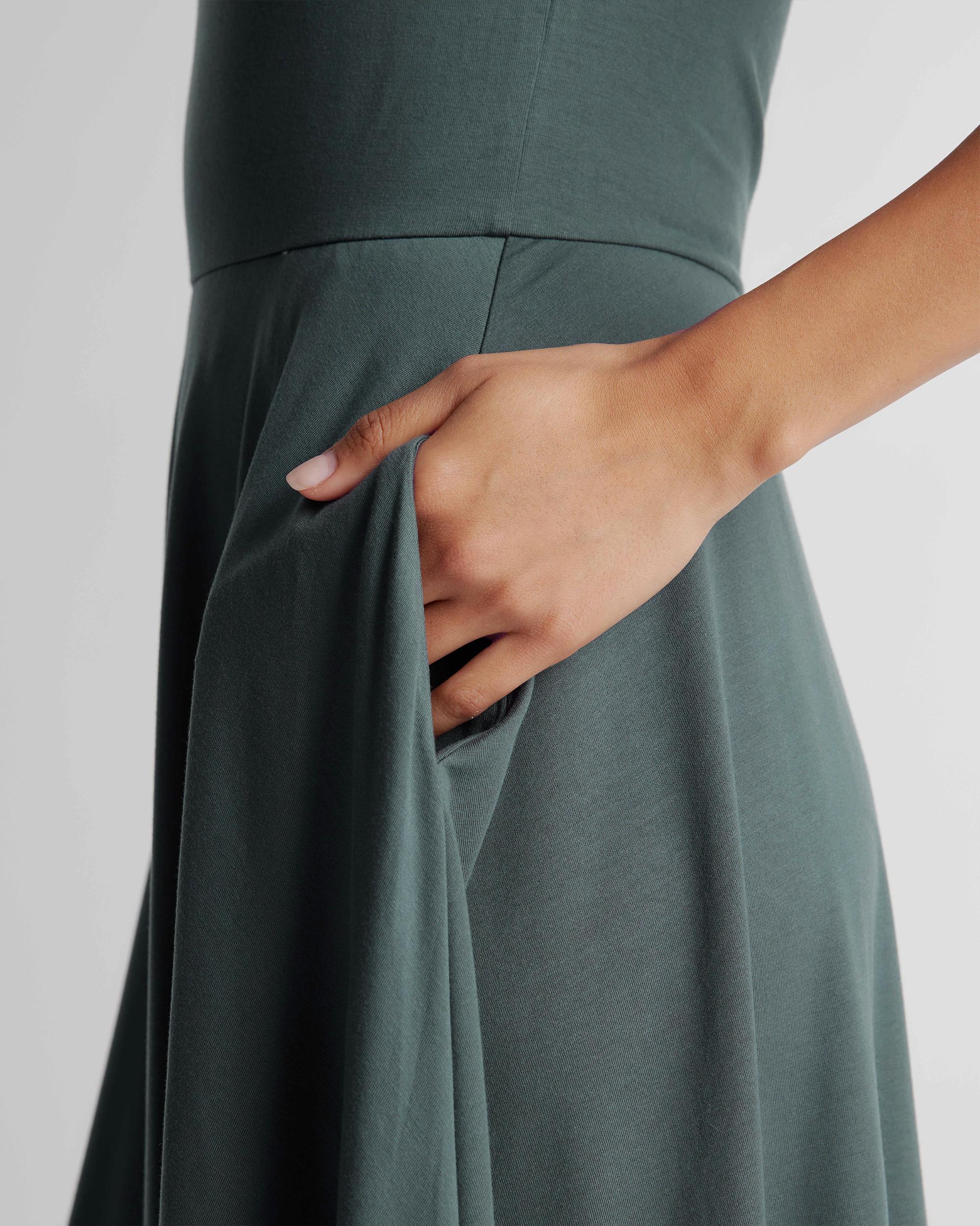Quince | Women's Tencel Jersey Fit & Flare Dress Product Image