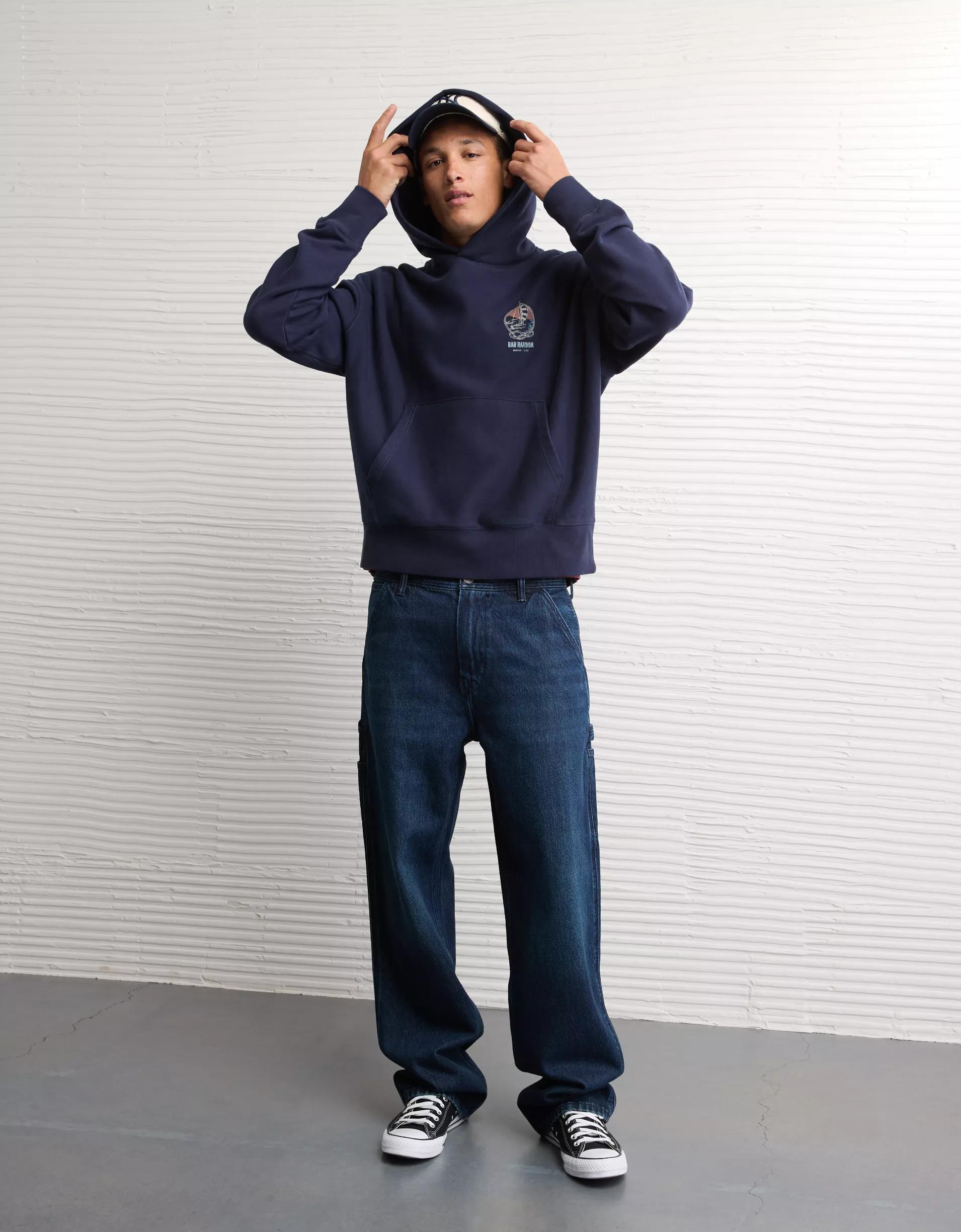 AE Laidback Luxe Heavyweight Destination Graphic Hoodie Product Image