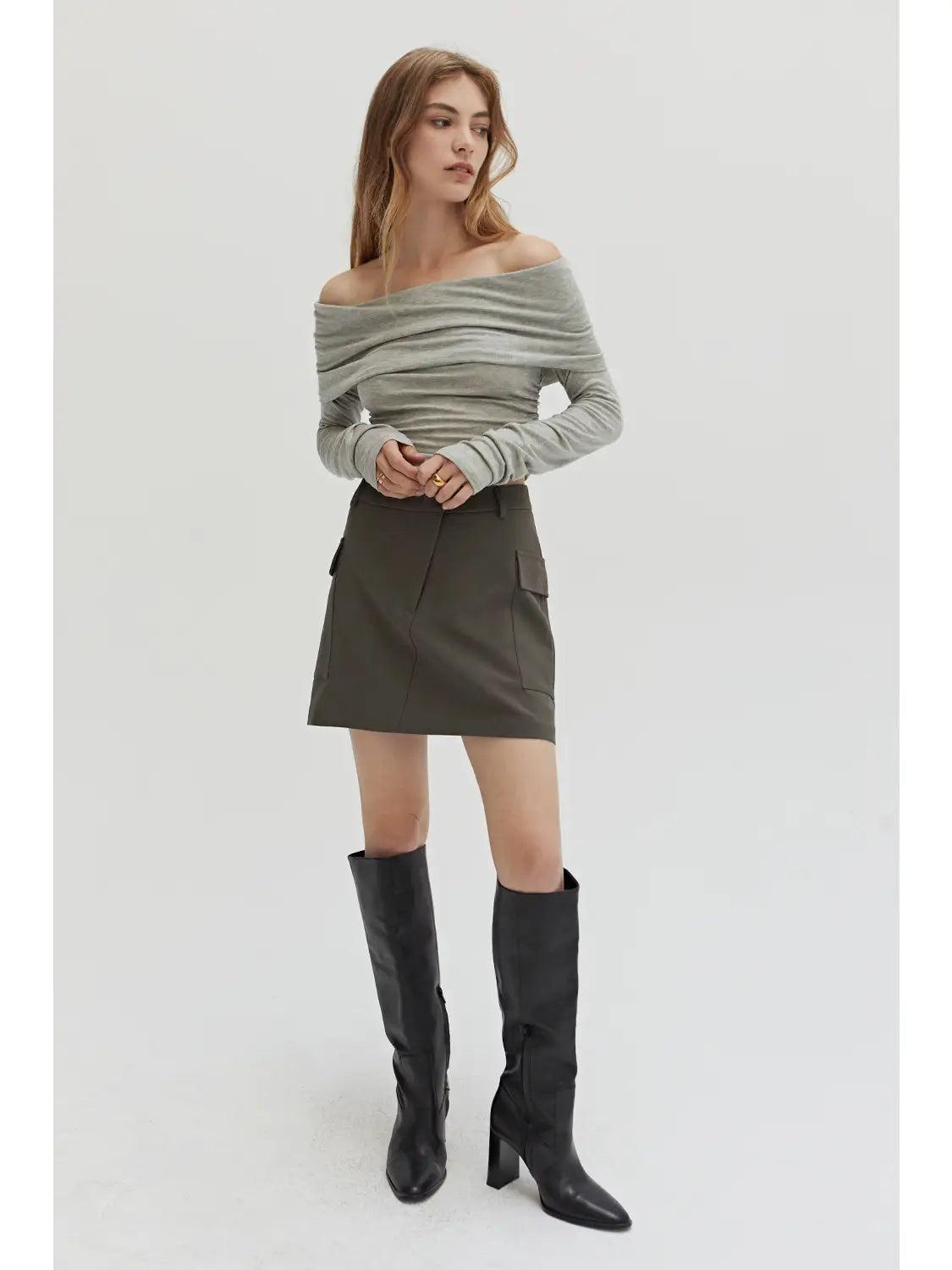 Holly Off Shoulder Knit Top Product Image