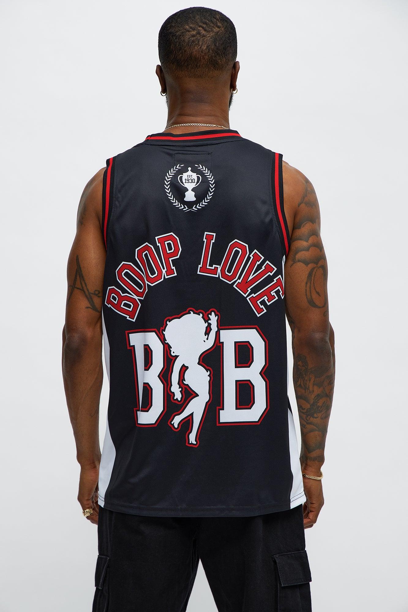 Betty Boop Sleeveless Jersey - Black/combo Product Image