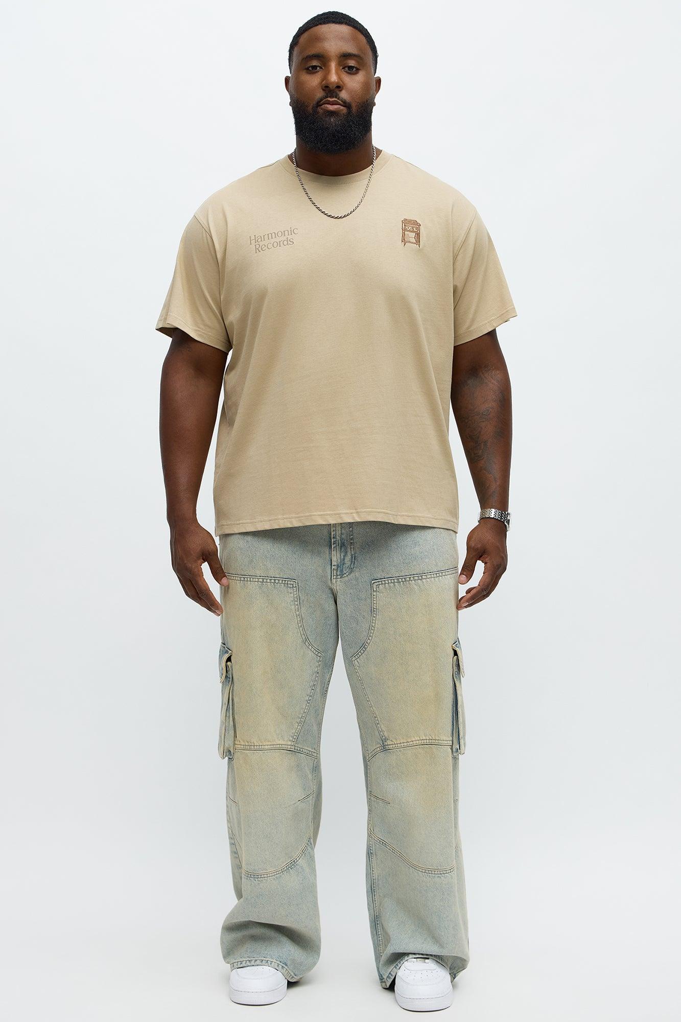 Harmonic Records Short Sleeve Tee - Sand Male Product Image