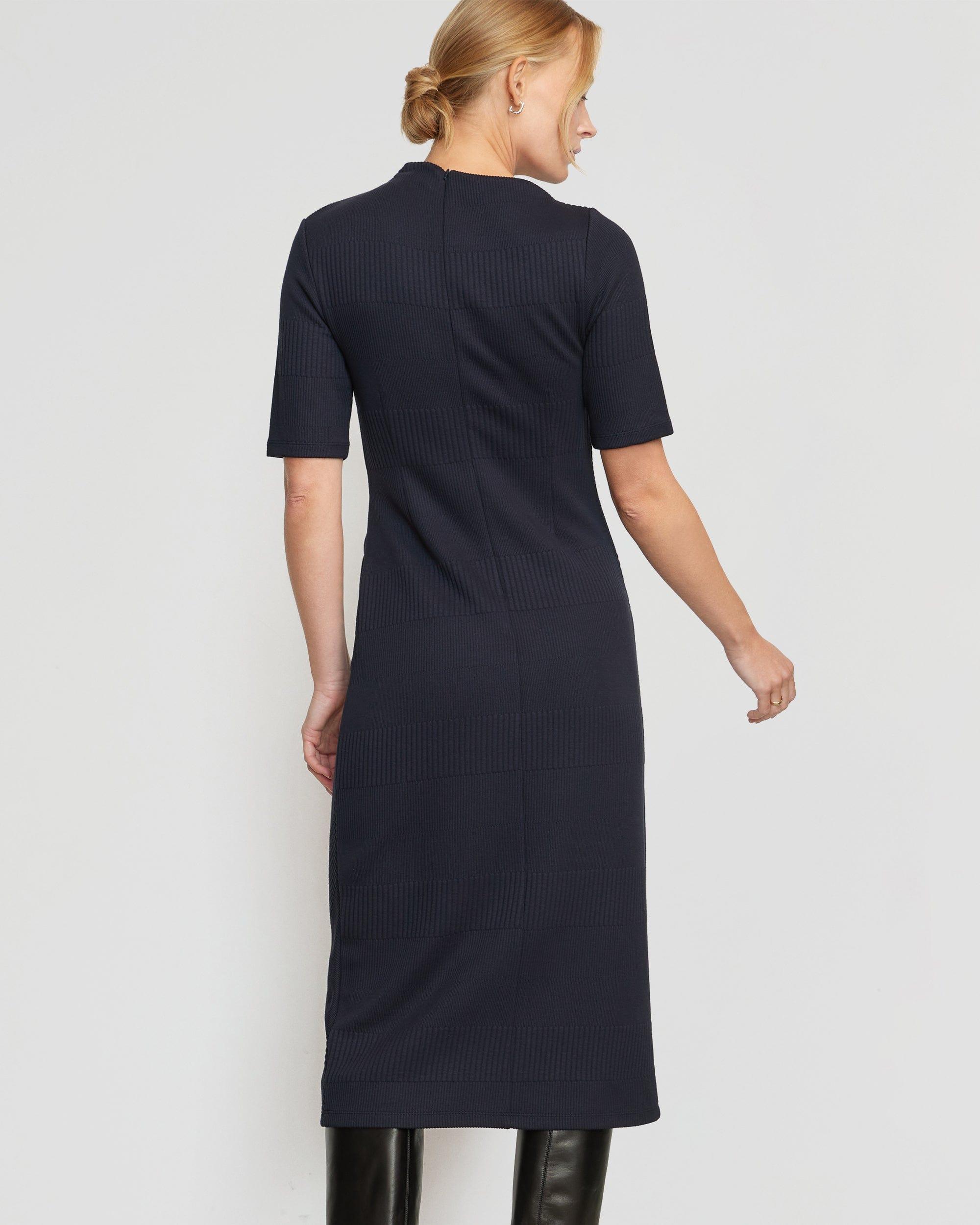 Evie Ribbed-Knit Jersey Dress Product Image