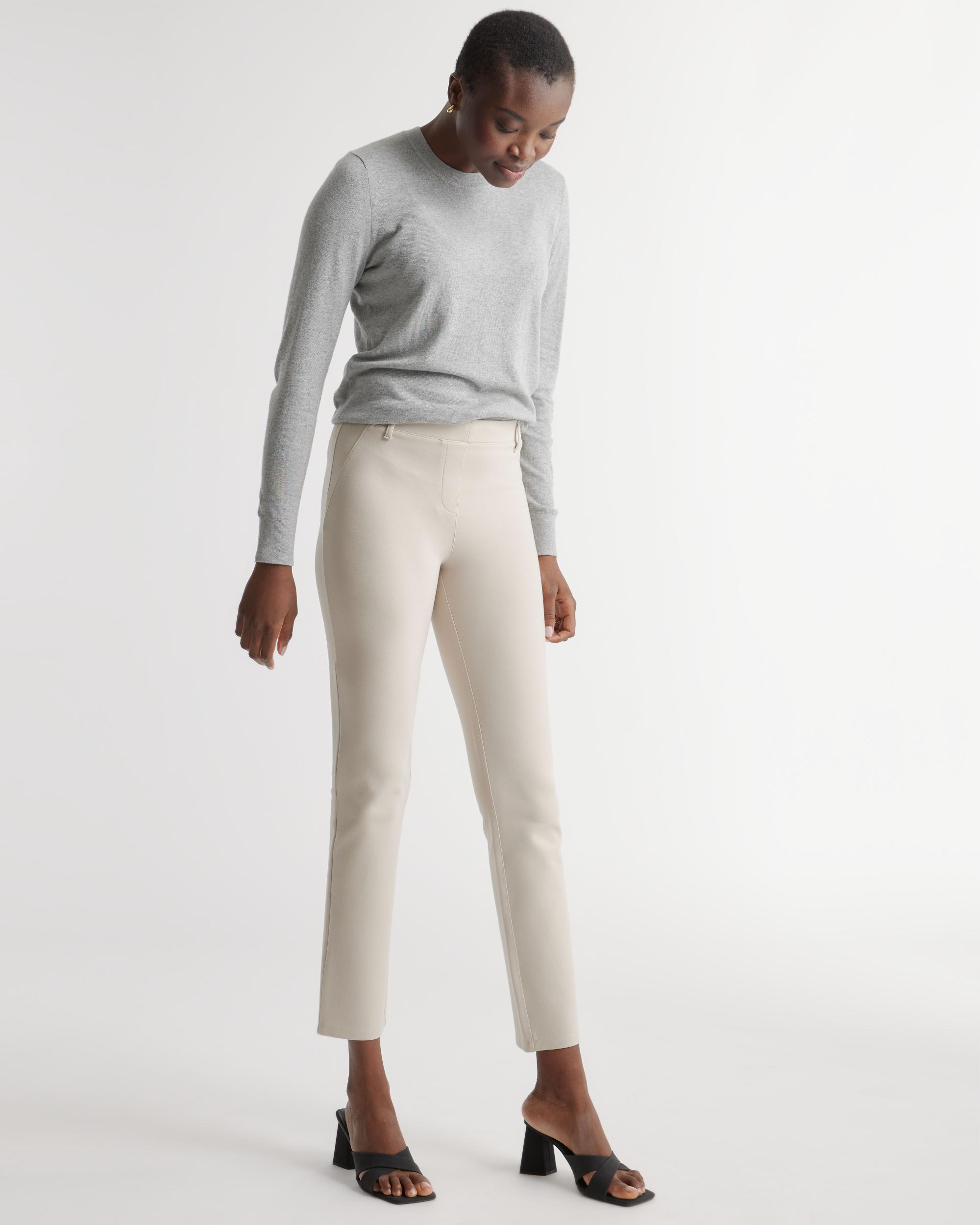 Quince | Women's Ultra-Stretch Ponte Straight Leg Pants Size XL, Rayon Product Image