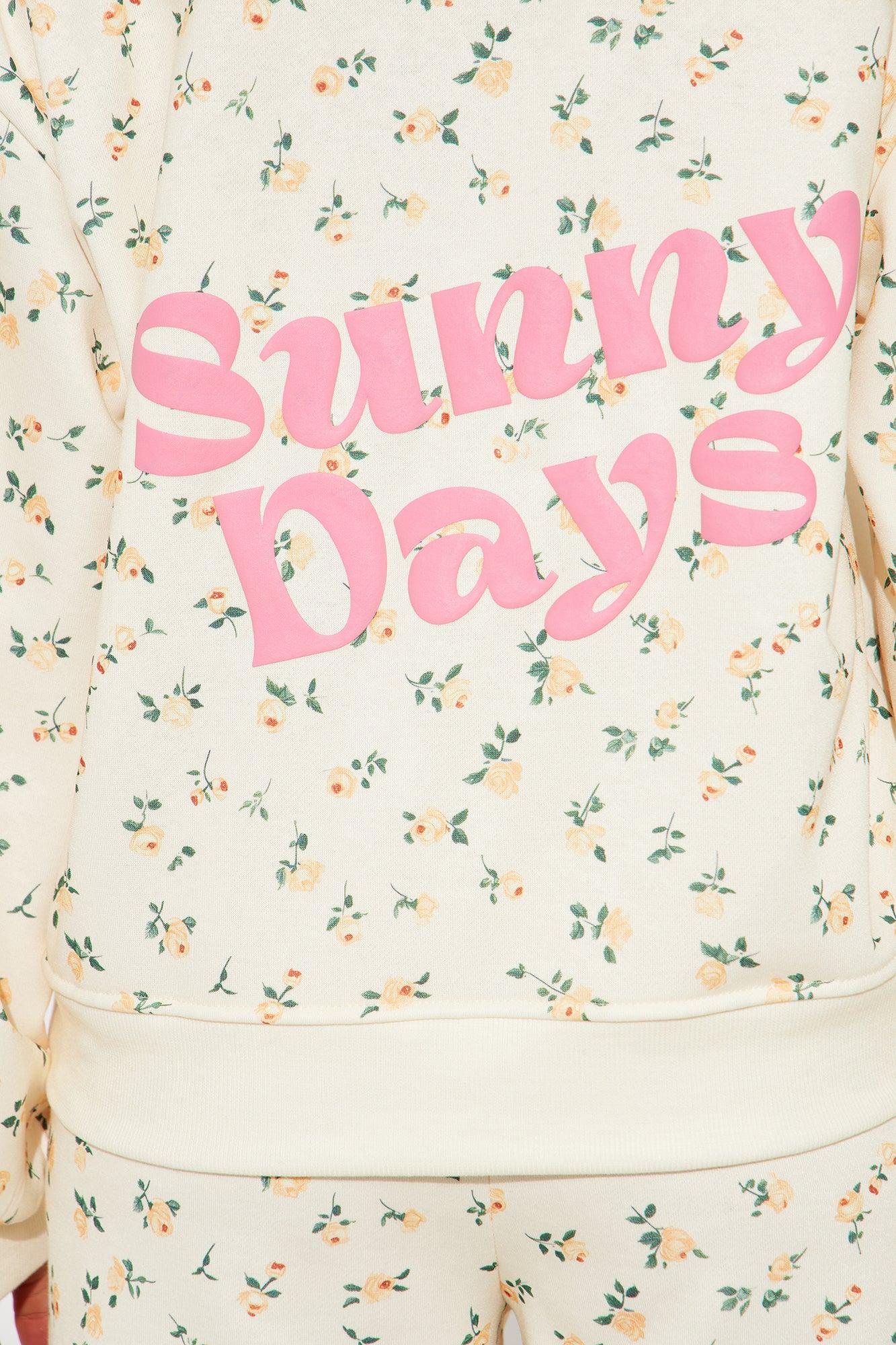 Fiona Floral Graphic Pant Set - Yellow Product Image