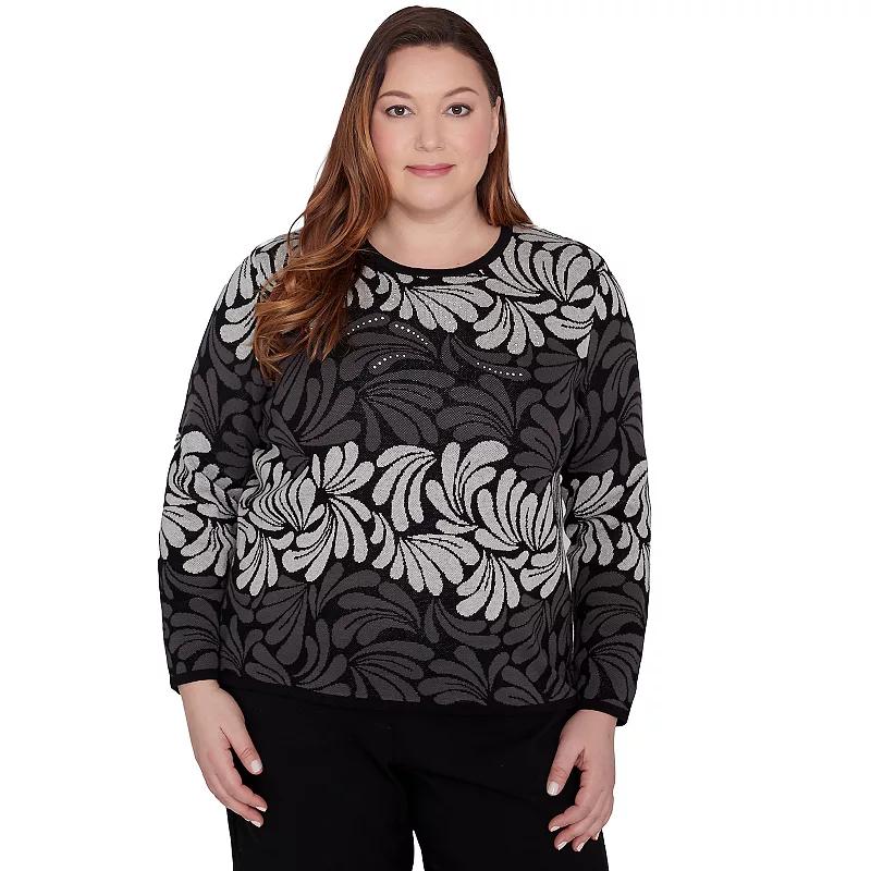 Plus Size Alfred Dunner Geometric Ombre Scroll Top, Women's, Size: 1XL Product Image