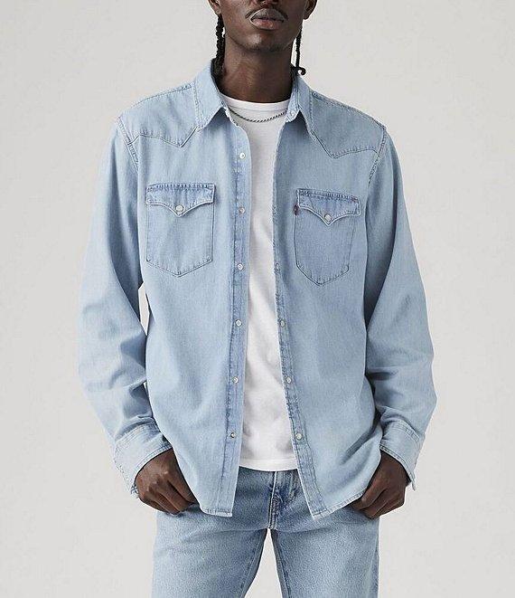 Levi's® Long Sleeve Western Denim Shirt Product Image