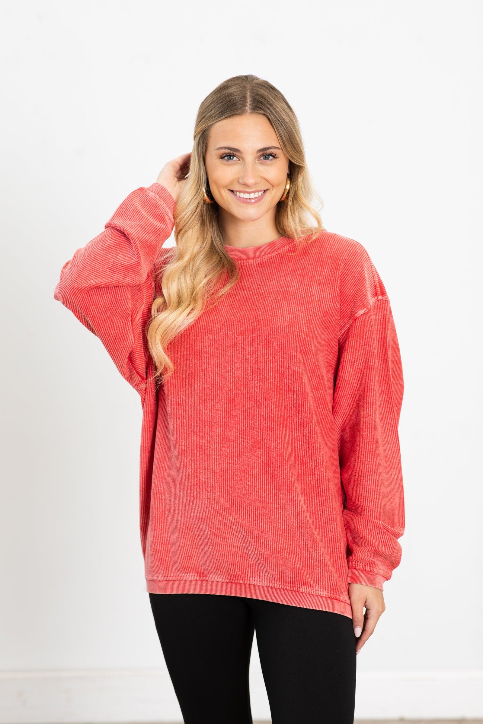 The Casual Comfort Corded Sweatshirt Product Image