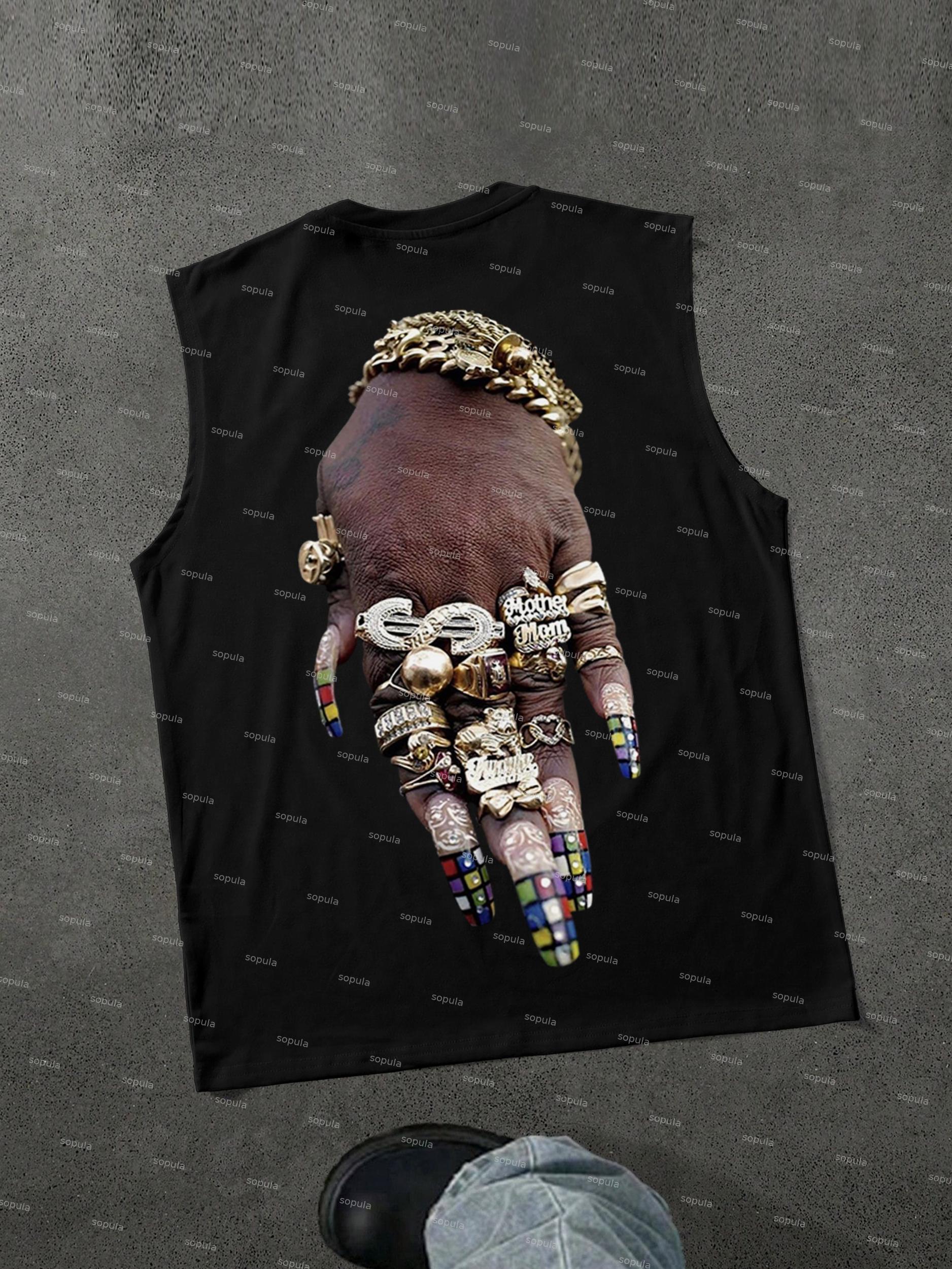 Oversized Get Rich Money Portrait Print Cropped T-shirt Product Image