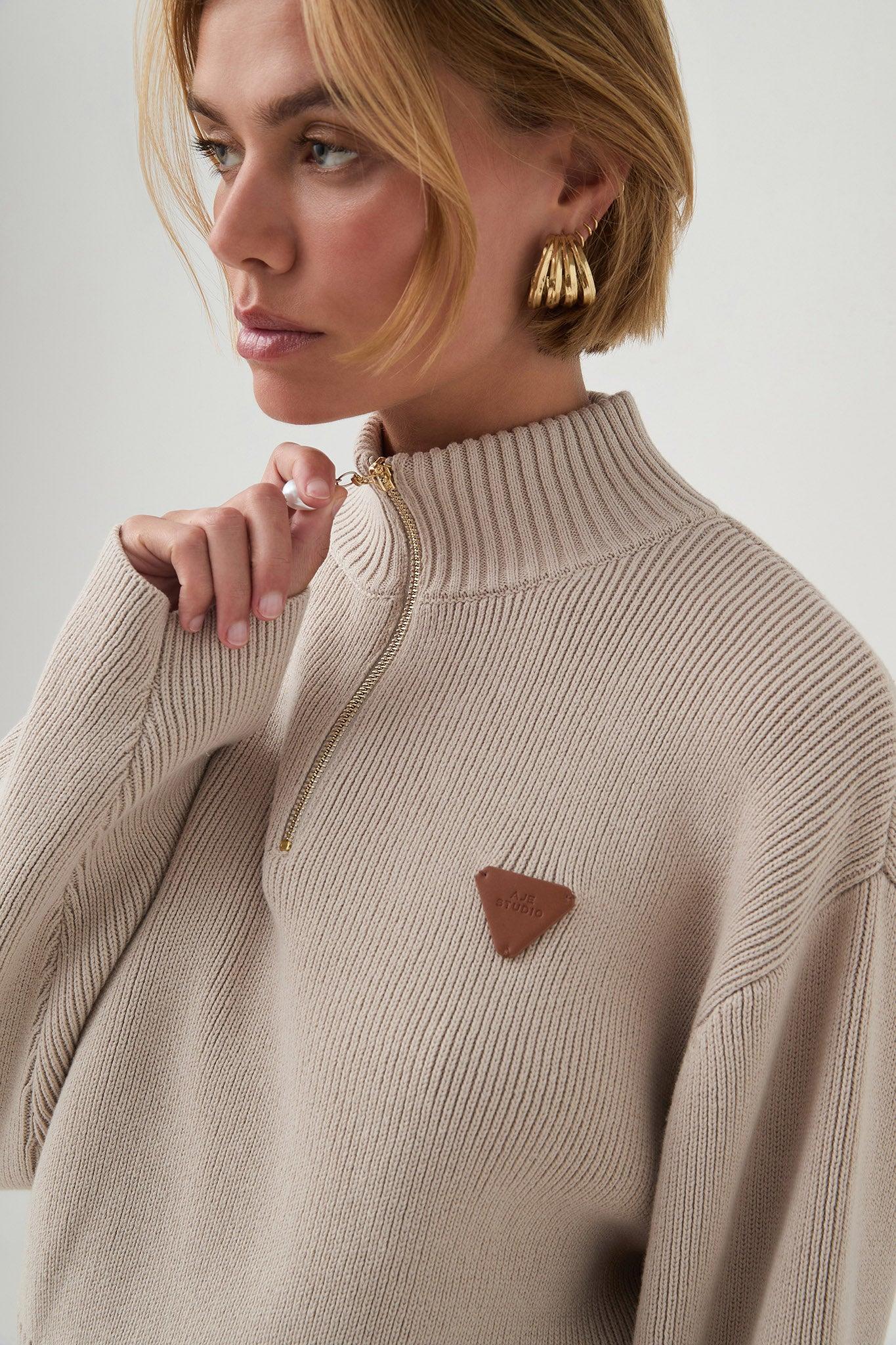 Naia 1/4 Zip Knit Product Image