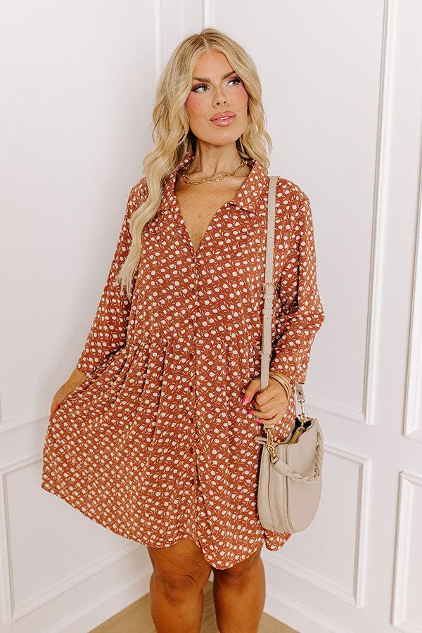 Cherry Mood Tunic Dress In Camel Curves Product Image