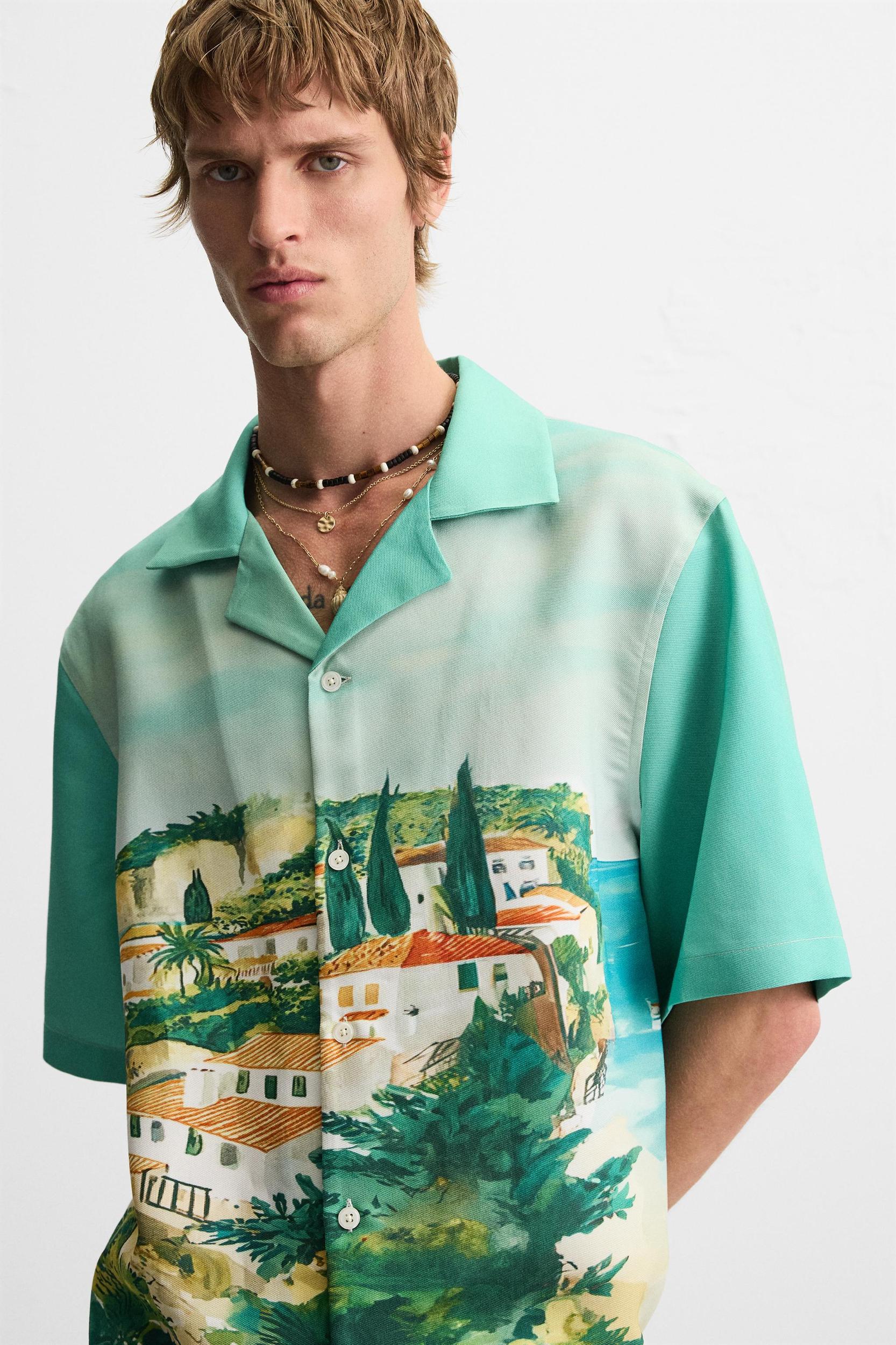 LANDSCAPE PRINT SHIRT Product Image