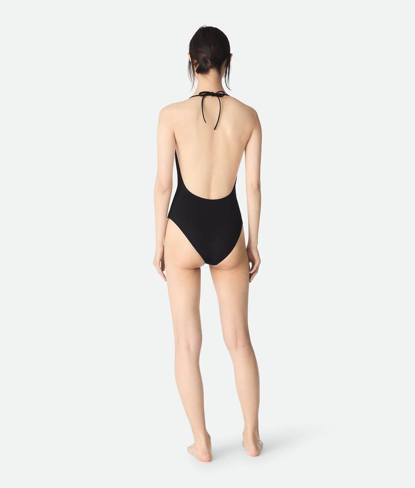 Women's Stretch Nylon Swimsuit in Black Product Image