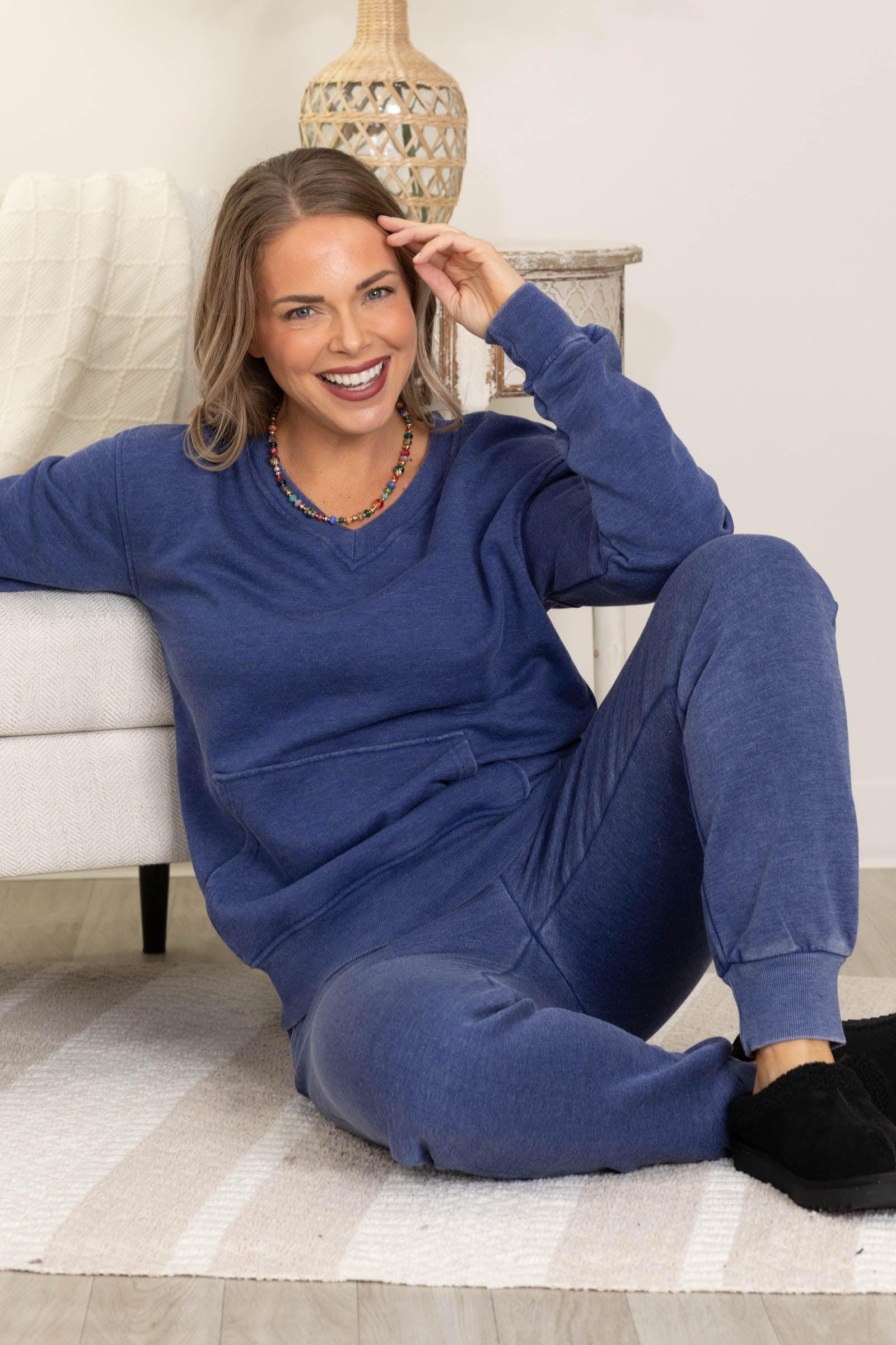 Filly Flair Cozy Campfire V-Neck Sweatshirt Product Image