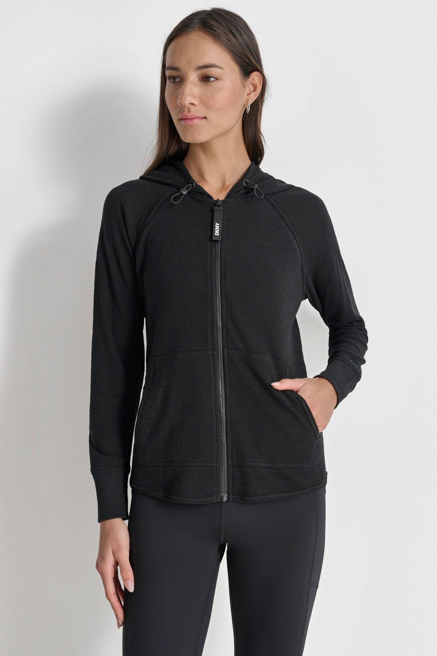 SLUB WAFFLE KNIT HOODIE Product Image