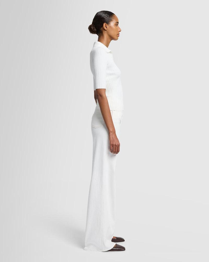 Ribbed Henley Sweater Product Image