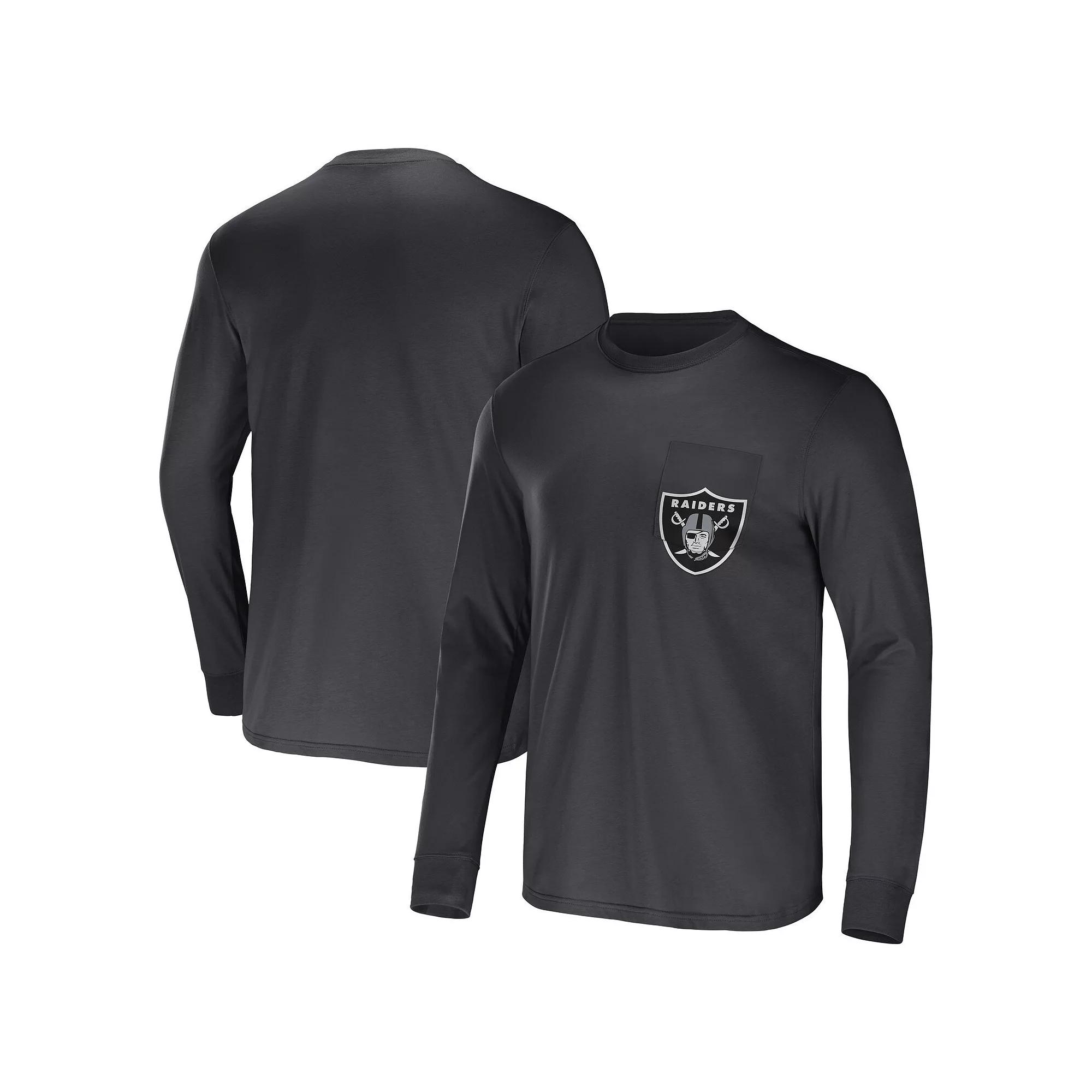 Men's NFL x Darius Rucker Collection by Fanatics Red Atlanta Falcons Team Long Sleeve Pocket T-Shirt,  Product Image