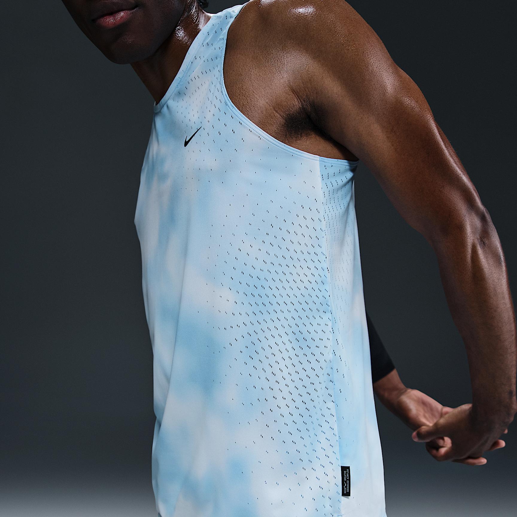 Nike Mens Running Division Breathe Dri-FIT ADV Running Tank Top | HJ4146-422 Product Image