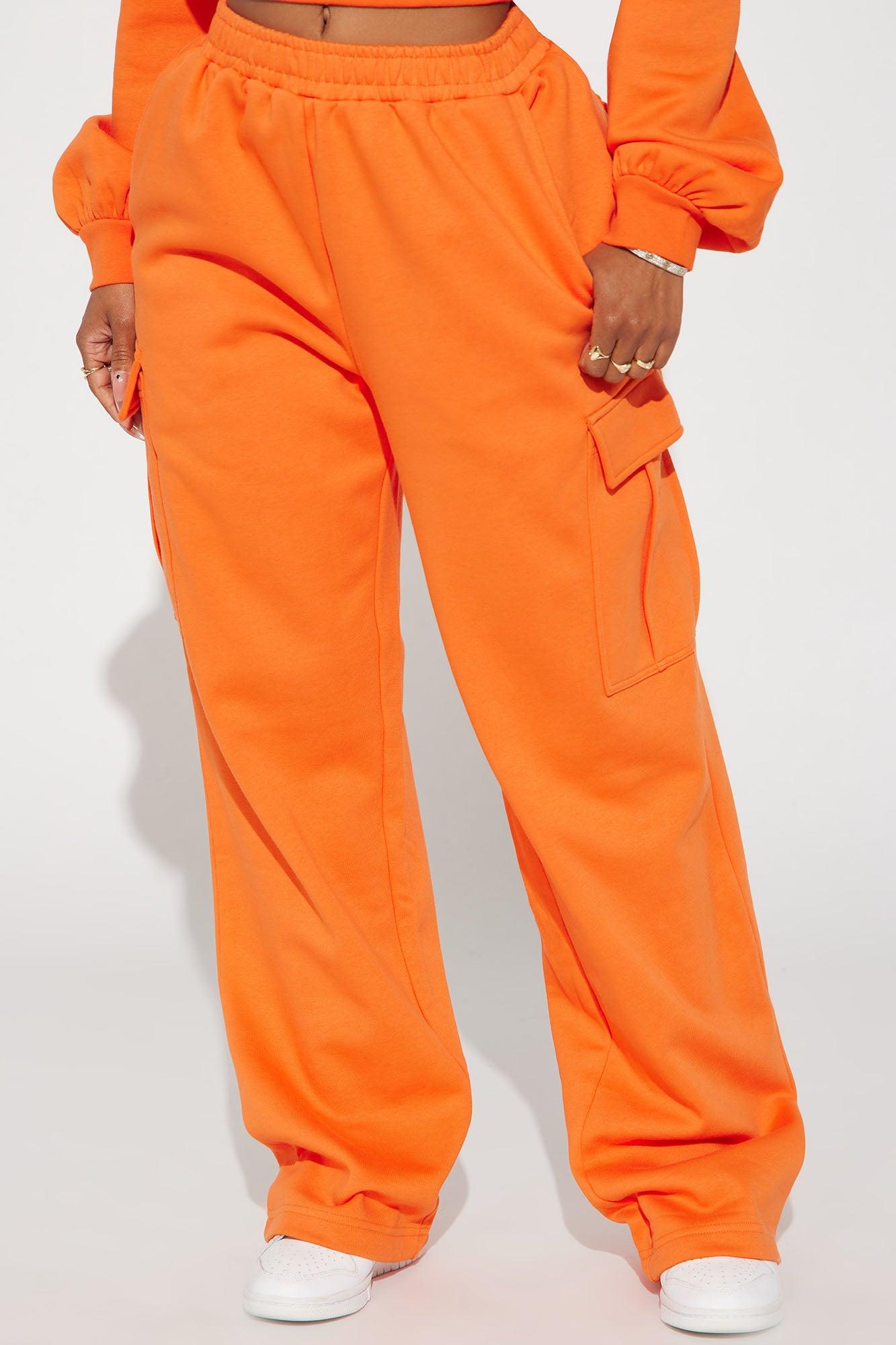 Easy Going Lounge Wide Leg Pant - Orange Product Image