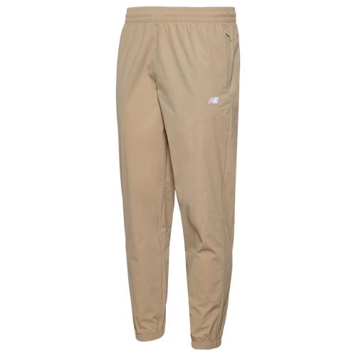 New Balance Mens New Balance Athletics Stretch Woven Joggers - Mens Black/White Product Image