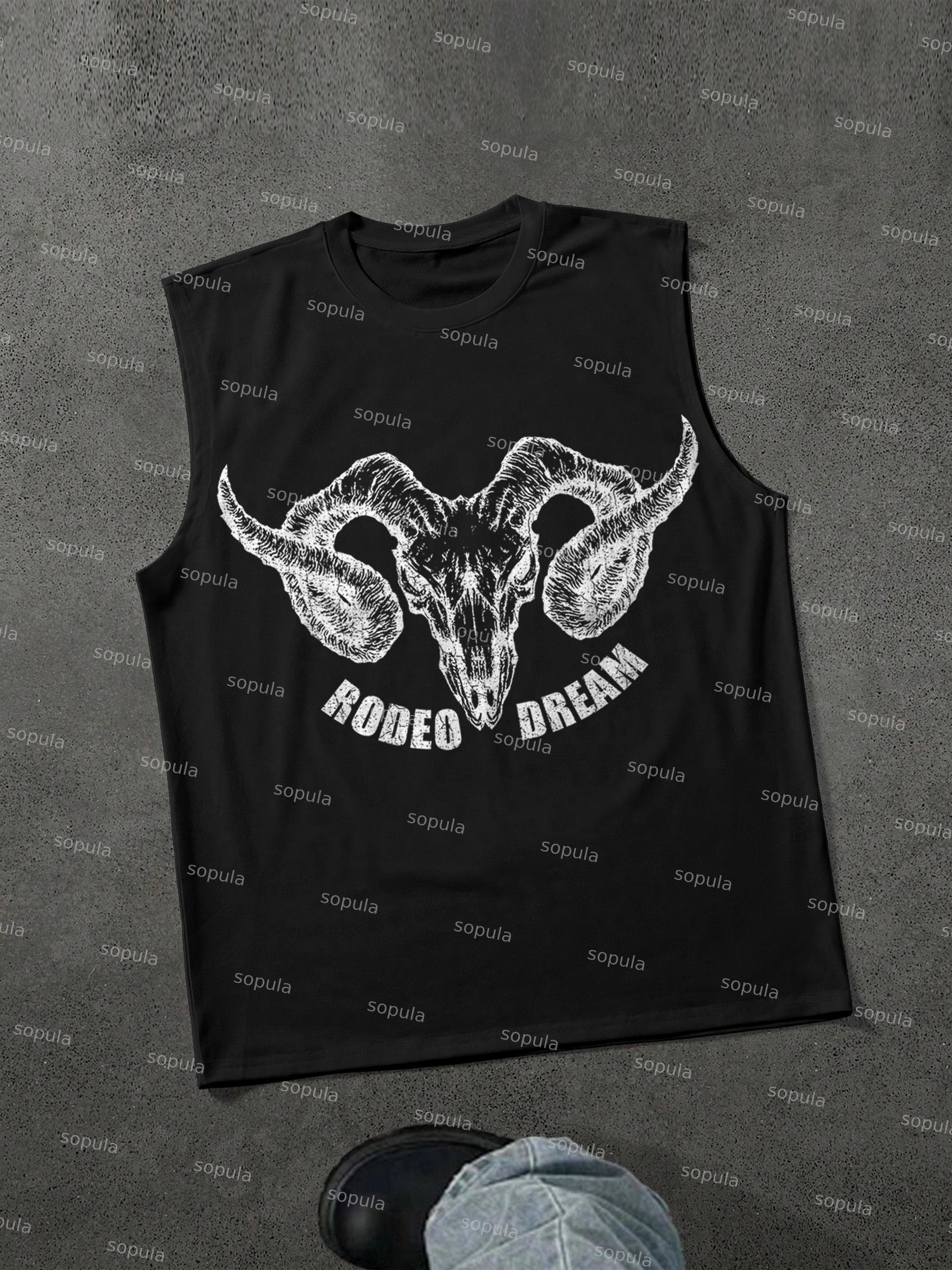 Rodeo Dream Bull Head Graphic Tank Top Product Image