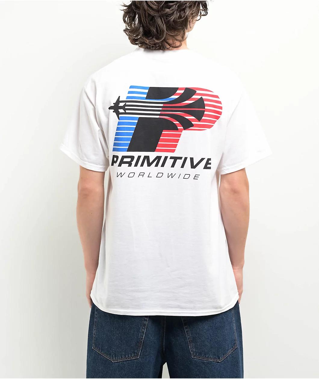 Primitive First Class White T-Shirt Product Image